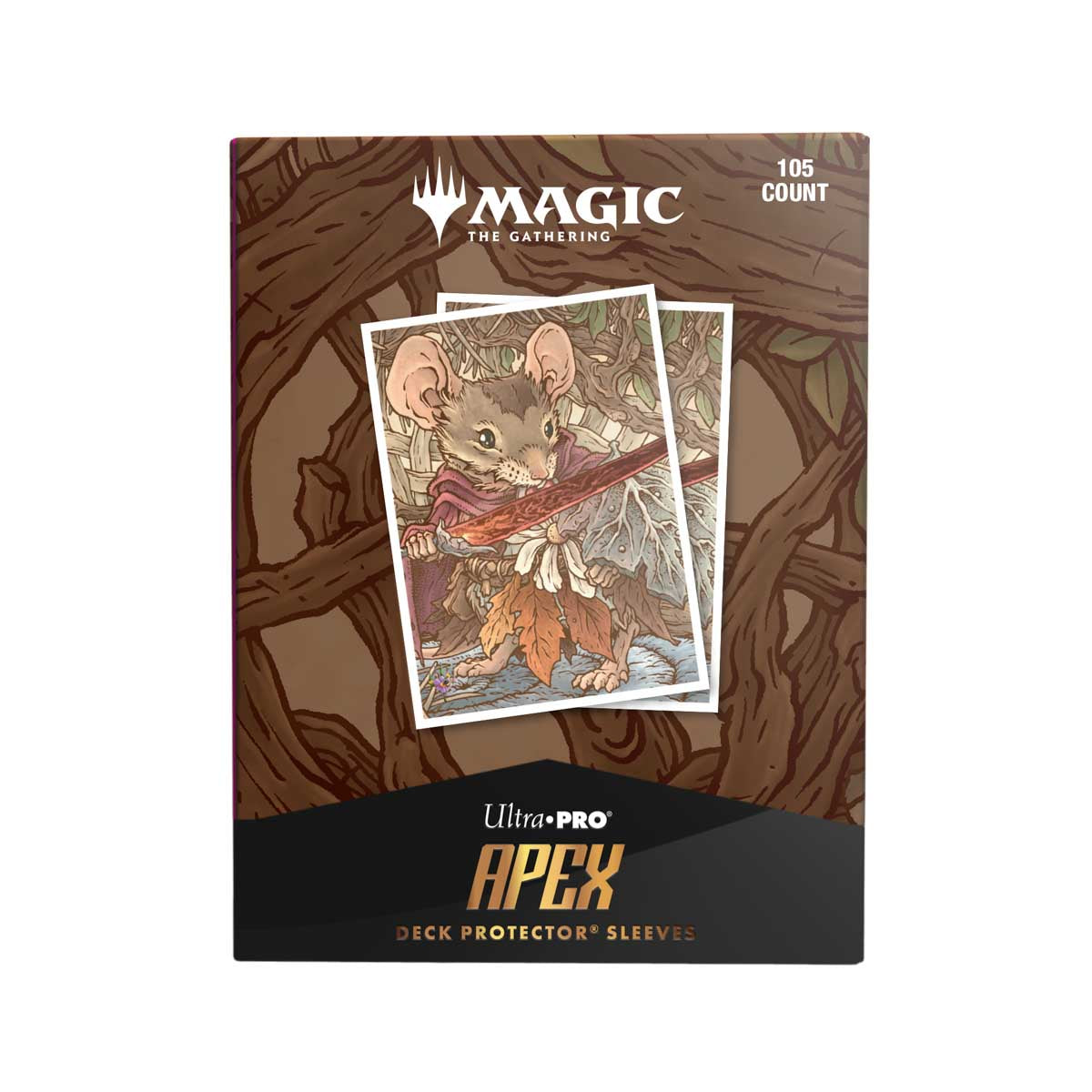 Bloomburrow Mabel, Heir to Cragflame 105ct APEX Deck Protector Sleeves for Magic: The Gathering | Ultra PRO International Bloomburrow Mabel, Heir to Cragflame 105ct APEX Deck Protector Sleeves for Magic: The Gathering | Ultra PRO International