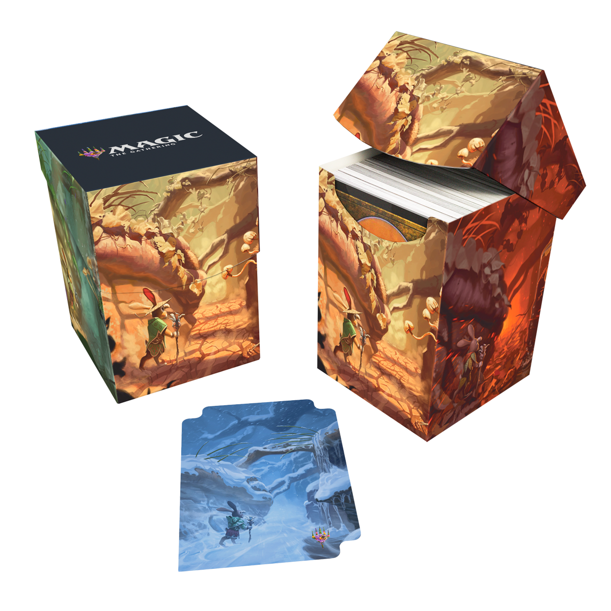 Bloomburrow Season Lands: Forest (Summer) 100+ Deck Box® Green for Magic: The Gathering Box | Ultra PRO International