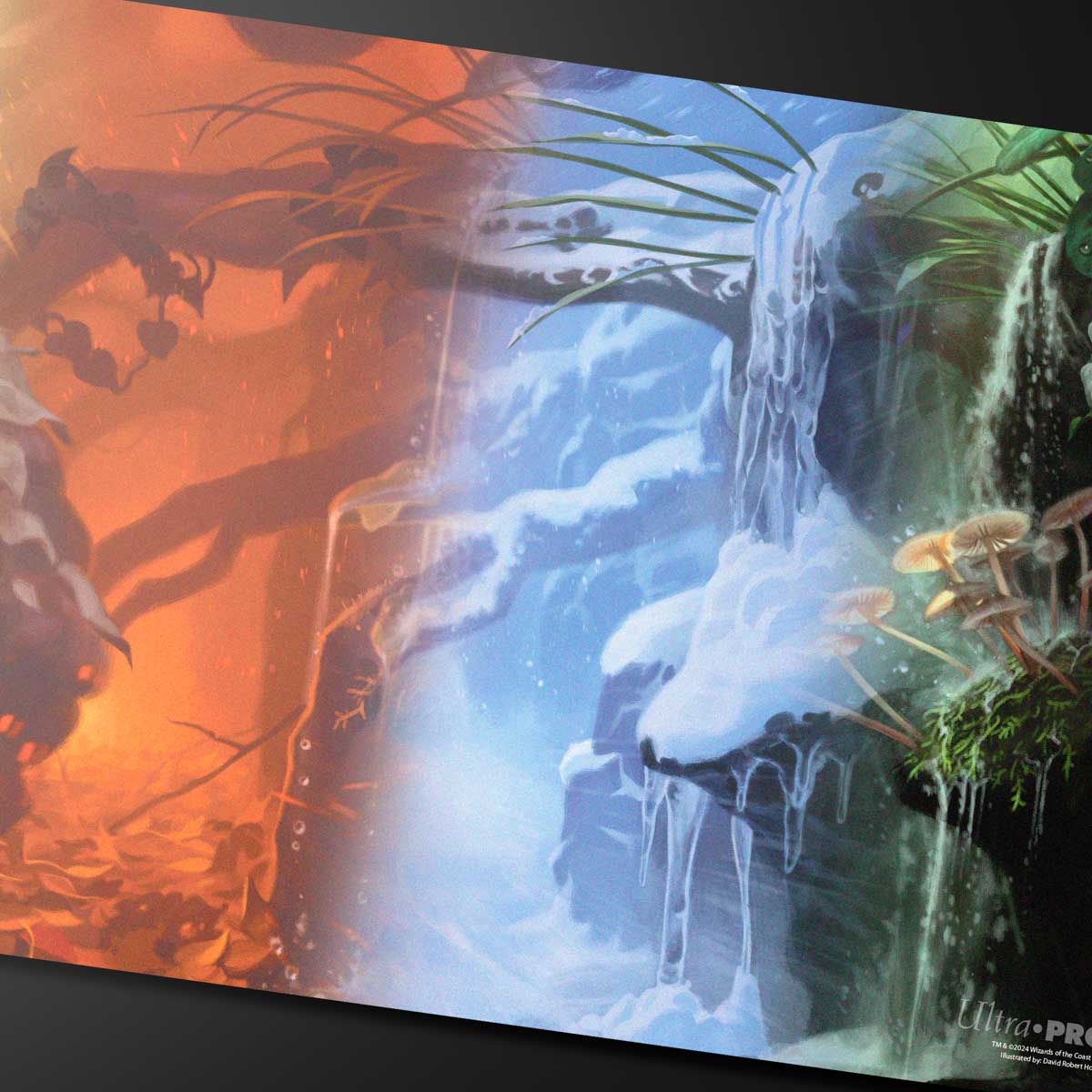 Bloomburrow Season Lands: Forest (Four Seasons) Standard Gaming Playmat for Magic: The Gathering Close Up | Ultra PRO International