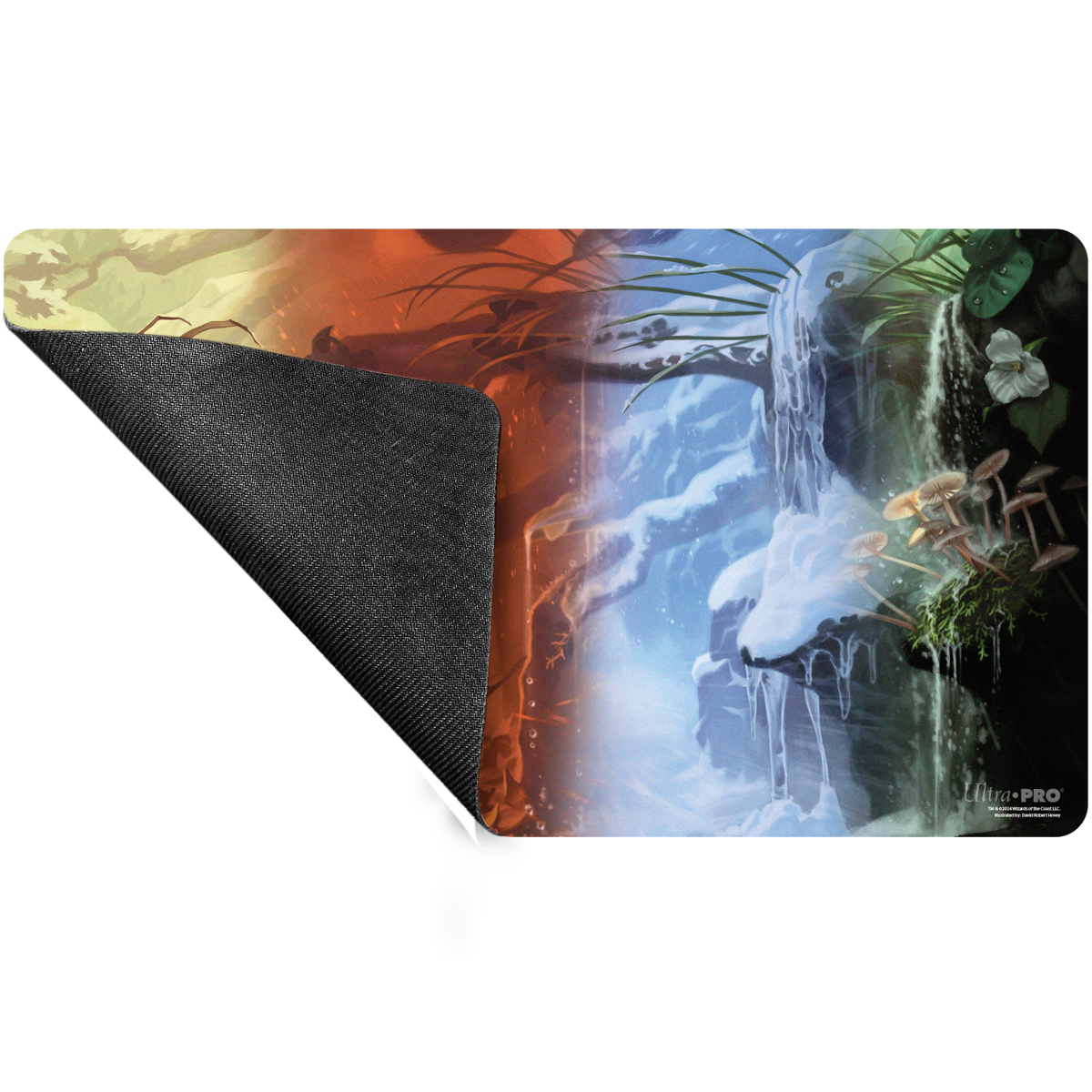 Bloomburrow Season Lands: Forest (Four Seasons) Standard Gaming Playmat for Magic: The Gathering Back | Ultra PRO International