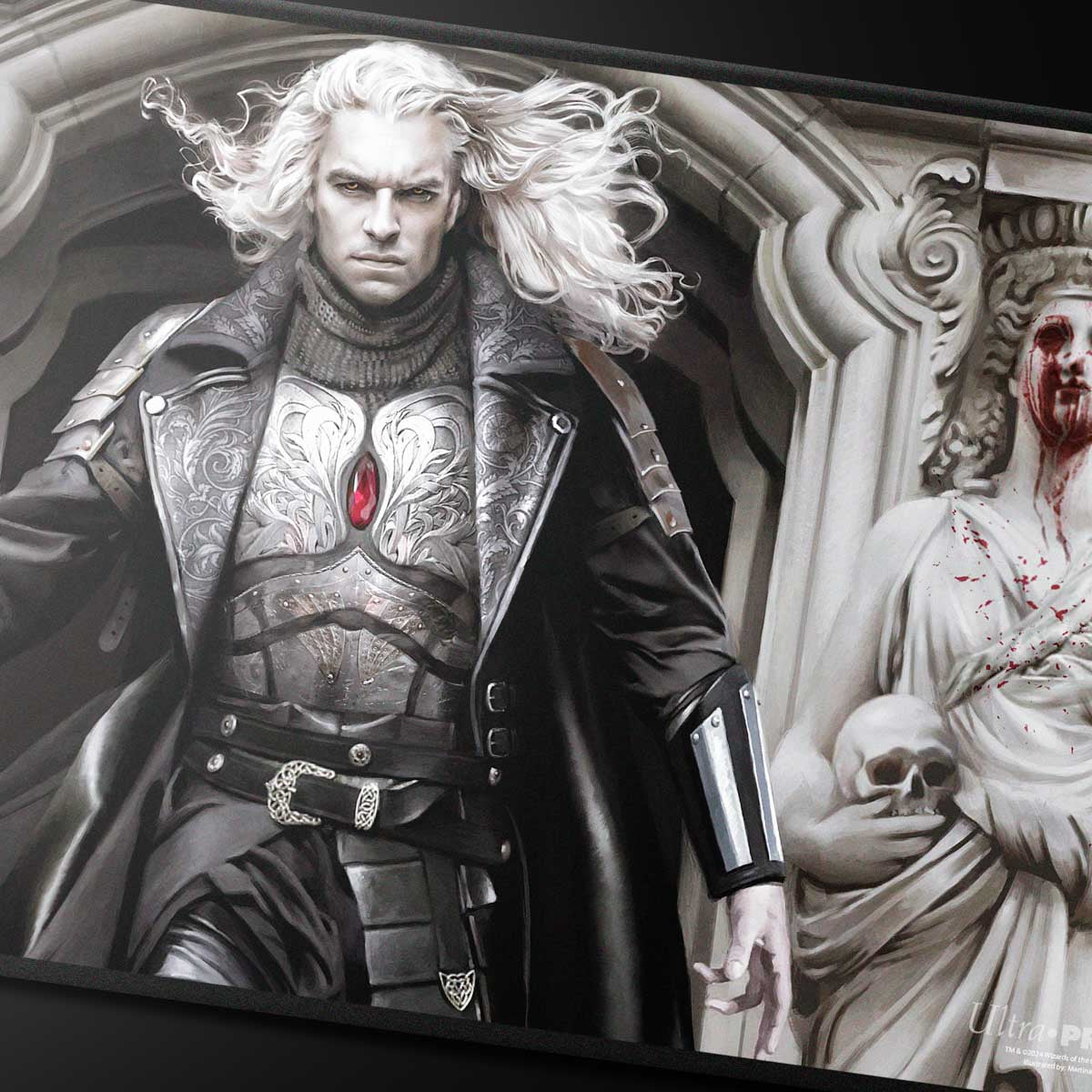 Innistrad Remastered Sorin, Imperious Bloodlord Black Stitched Playmat for Magic: The Gathering Art | Ultra PRO International