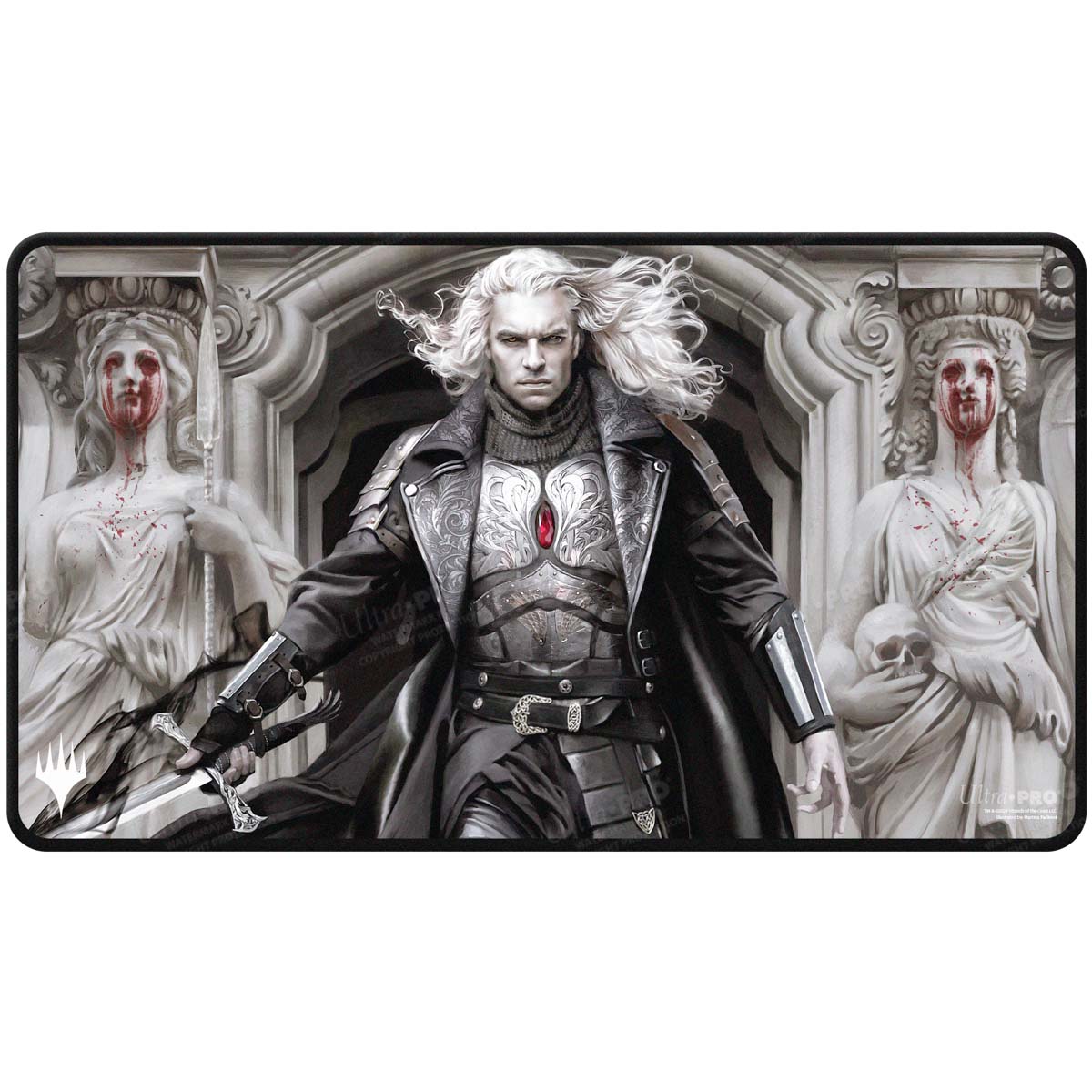 Innistrad Remastered Sorin, Imperious Bloodlord Black Stitched Playmat for Magic: The Gathering Front | Ultra PRO International
