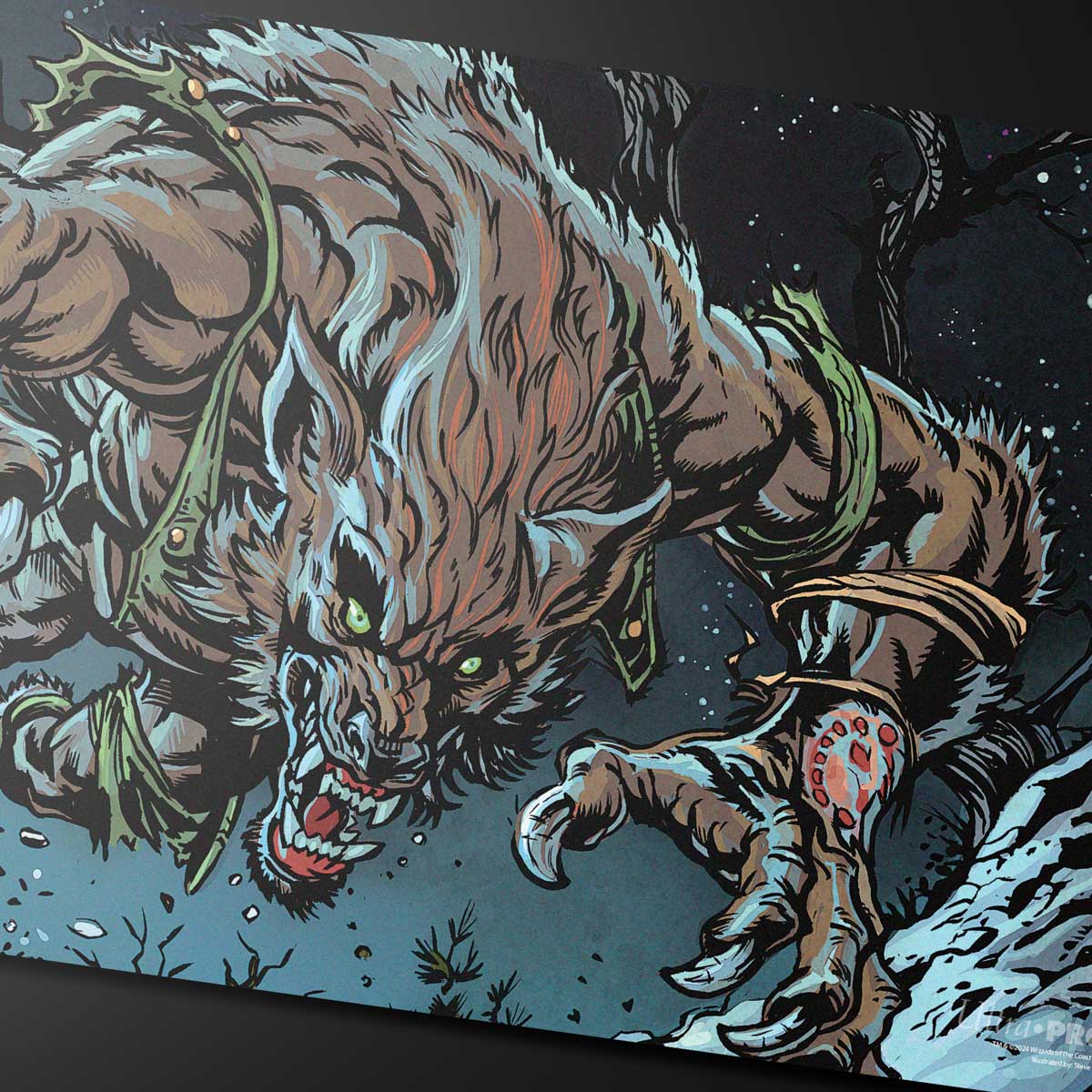 Innistrad Remastered Huntmaster of the Fells / Ravager of the Fells Double-Sided Playmat for Magic: The Gathering Art B | Ultra PRO International