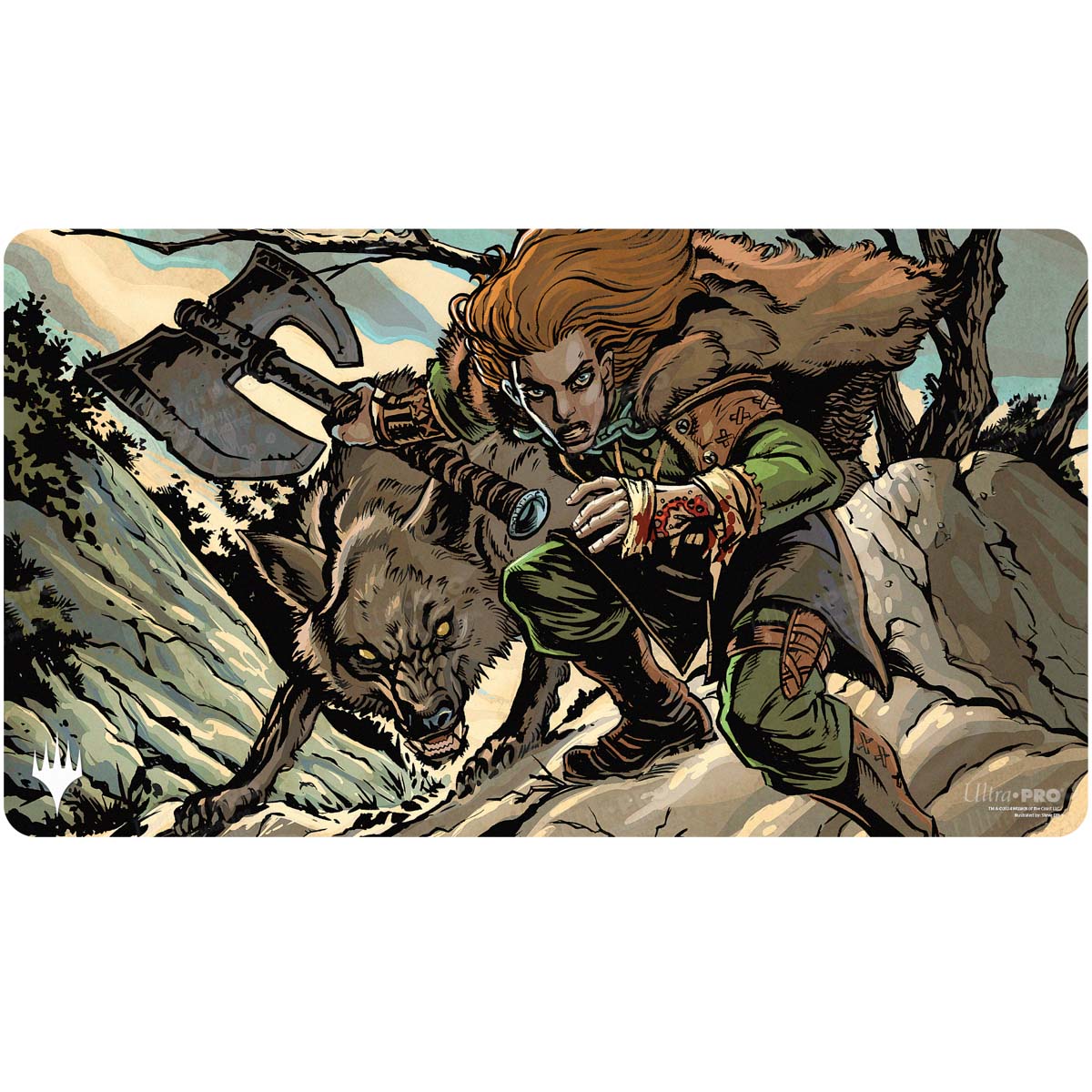 Innistrad Remastered Huntmaster of the Fells / Ravager of the Fells Double-Sided Playmat for Magic: The Gathering Front A | Ultra PRO International