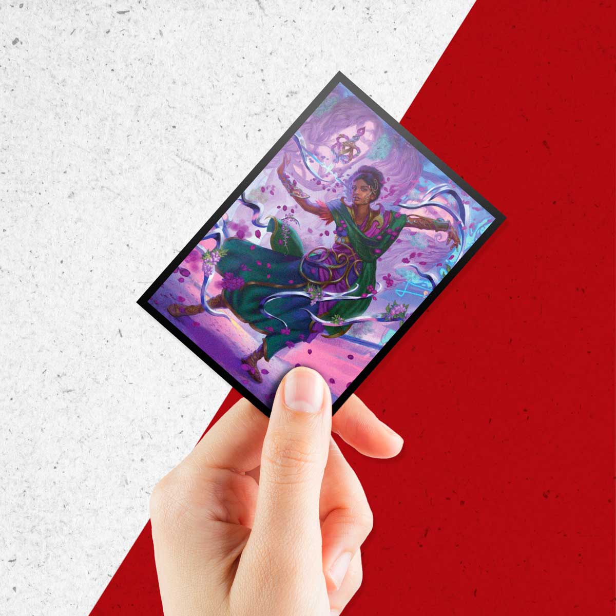 Aetherdrift 100ct Deck Protector Sleeves Commander A for Magic: The Gathering Hand | Ultra PRO International