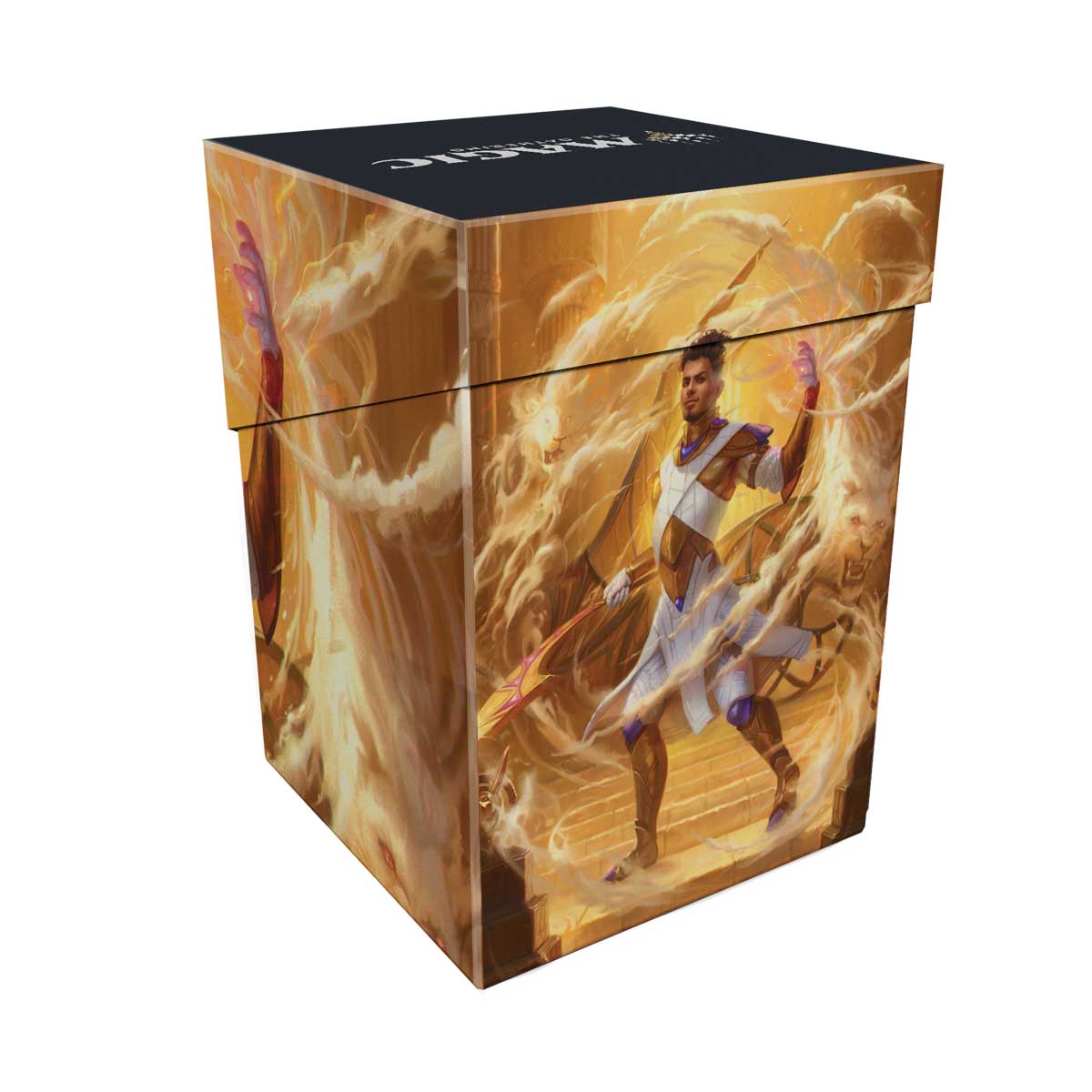 Aetherdrift Basri, Tomorrow’s Champion 100+ Deck Box for Magic: The Gathering Back | Ultra PRO International