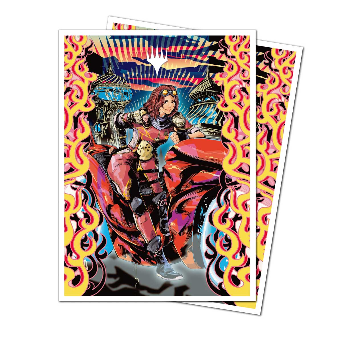 Aetherdrift Chandra, Spark Hunter 105ct Apex Deck Protector Sleeves for Magic: The Gathering Aetherdrift Chandra, Spark Hunter 105ct Apex Deck Protector Sleeves for Magic: The Gathering
