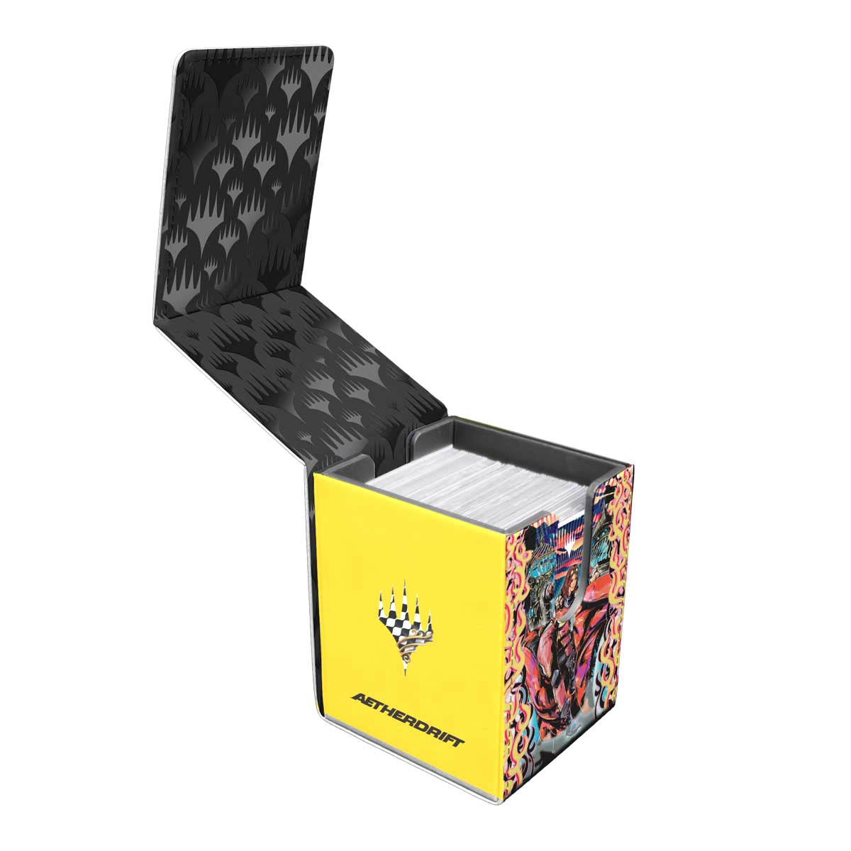 Aetherdrift Chandra, Spark Hunter Alcove Flip Deck Box for Magic: The Gathering Open | Ultra PRO International