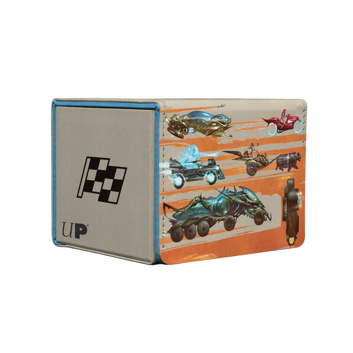 Aetherdrift Finish Line Bundle Key Art Premium Alcove Edge Deck Box for Magic: The Gathering Angle | Ultra PRO International