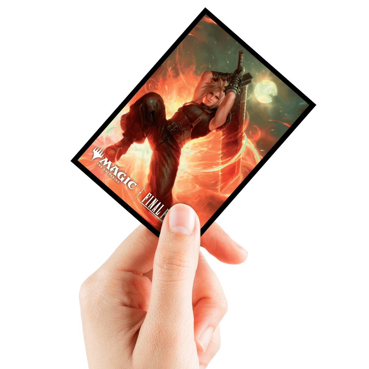 Magic: The Gathering®—FINAL FANTASY™ Cloud, Ex-SOLDIER (Commander) 100ct Deck Protector Sleeves Hand