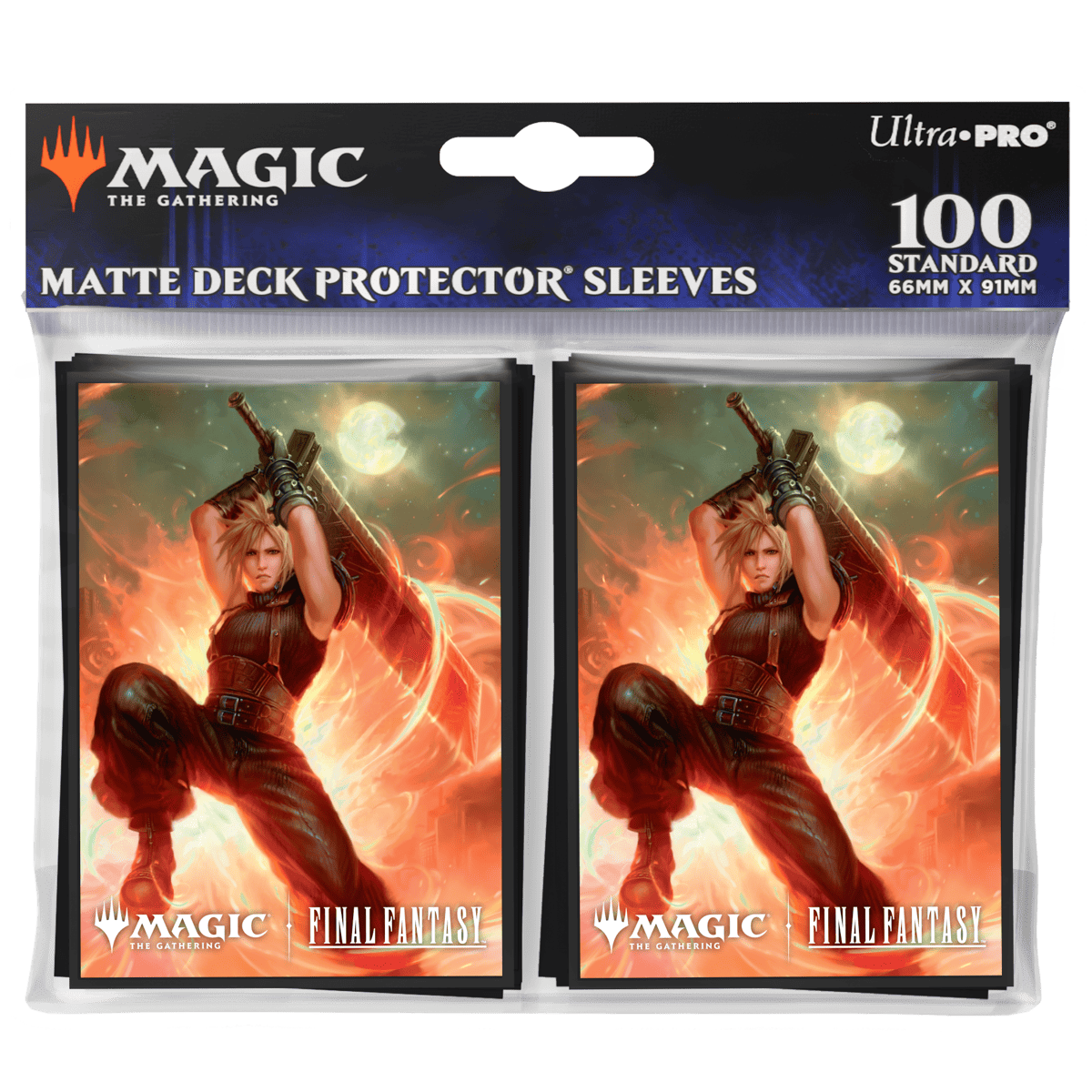 Magic: The Gathering®—FINAL FANTASY™ Cloud, Ex-SOLDIER (Commander) 100ct Deck Protector Sleeves Packaging