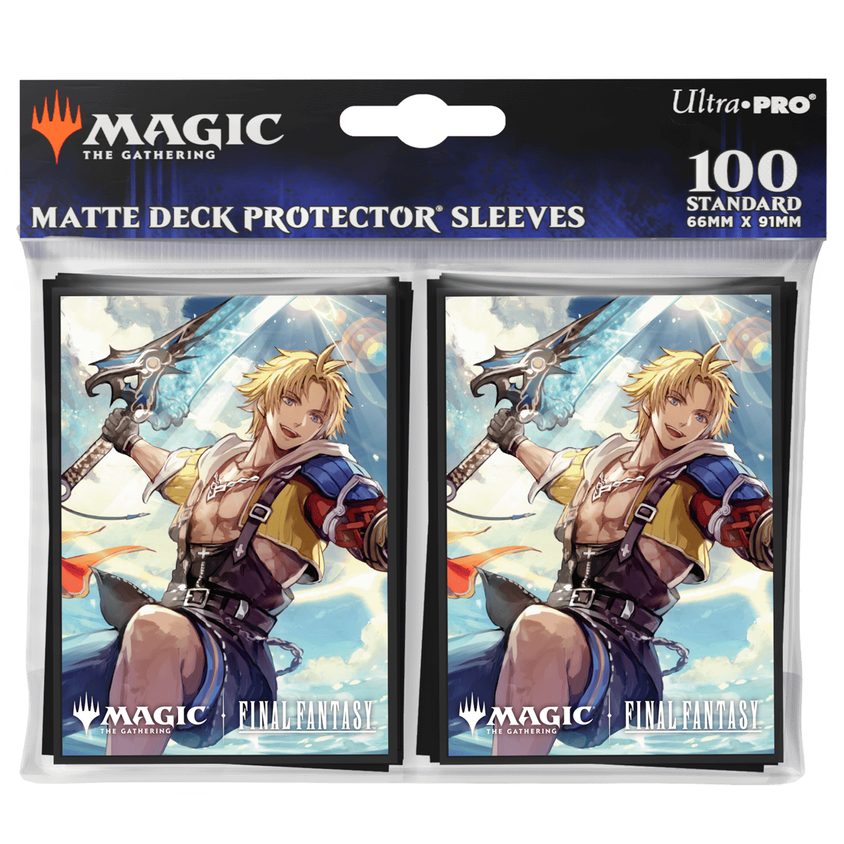 Magic: The Gathering®—FINAL FANTASY™ Tidus, Yuna's Guardian (Commander) 100ct Deck Protector Sleeves Packaging