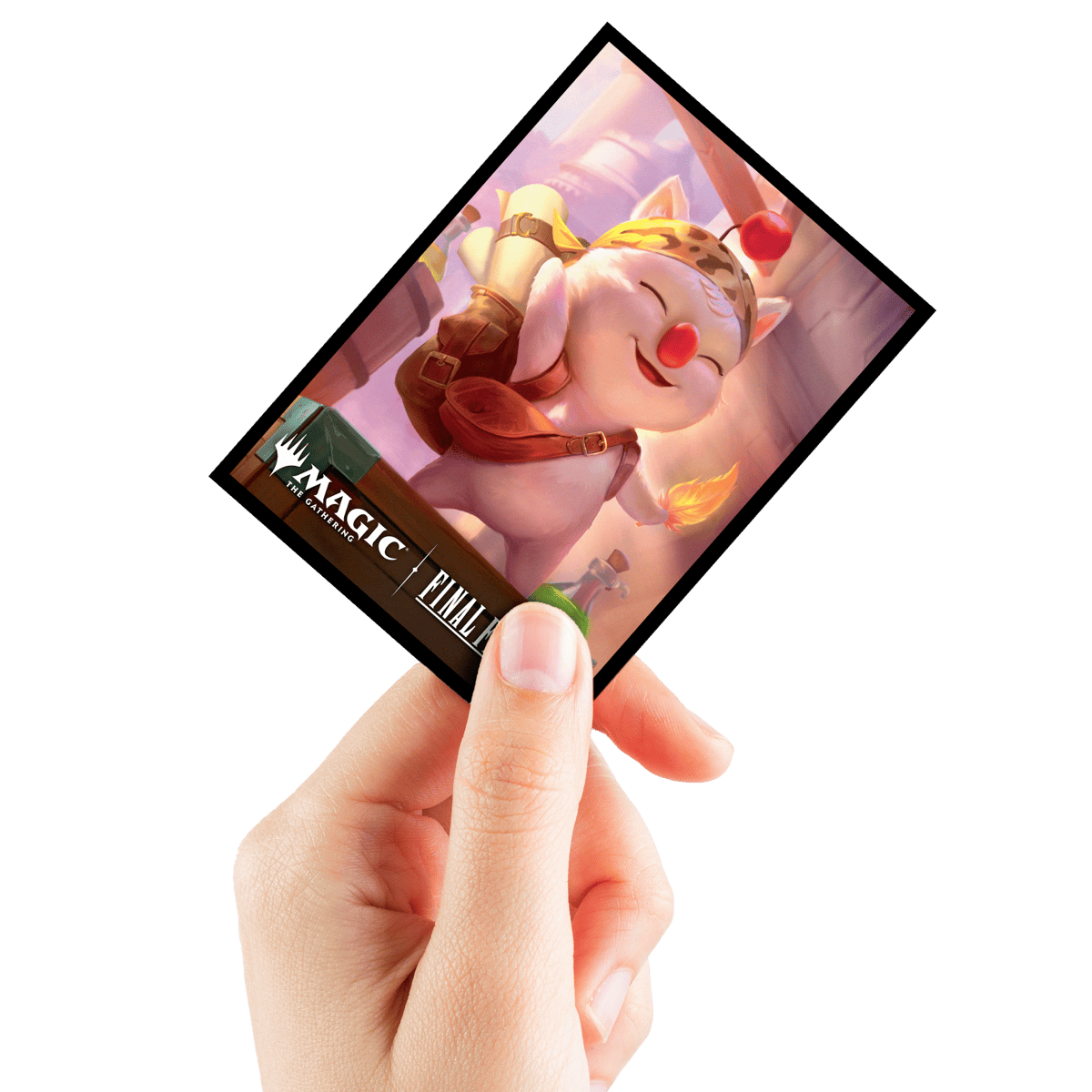 Magic: The Gathering®—FINAL FANTASY™ Stiltzkin, Moogle Merchant 100ct Deck Protector Sleeves Hand