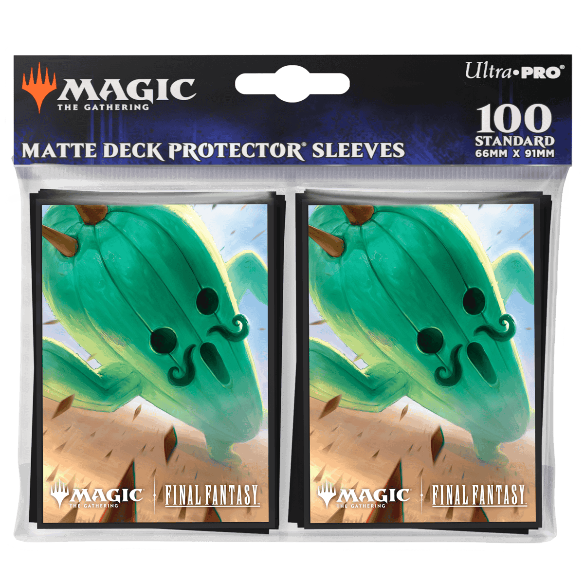 Magic: The Gathering®—FINAL FANTASY™ Jumbo Cactuar 100ct Deck Protector Sleeves Package