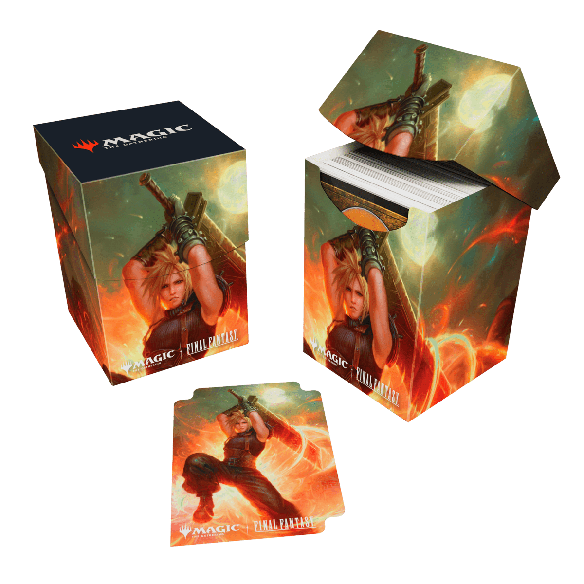 Magic: The Gathering®—FINAL FANTASY™ Cloud, Ex-SOLDIER (Commander) 100+ Deck Box Full