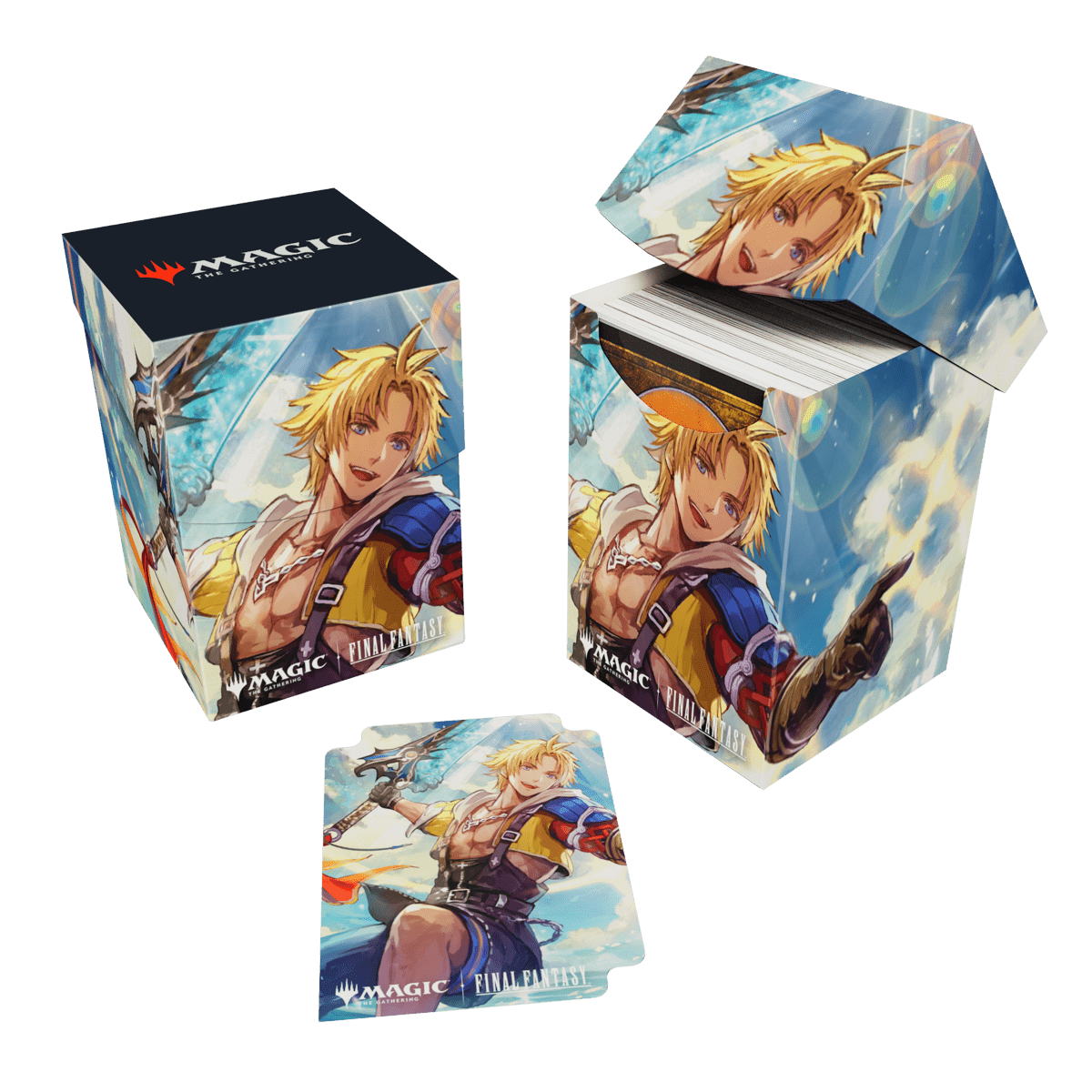final fantasy mtg box topper Magic: The Gathering®—FINAL FANTASY™ Tidus, Yuna's Guardian (Commander) 100+ Deck Box