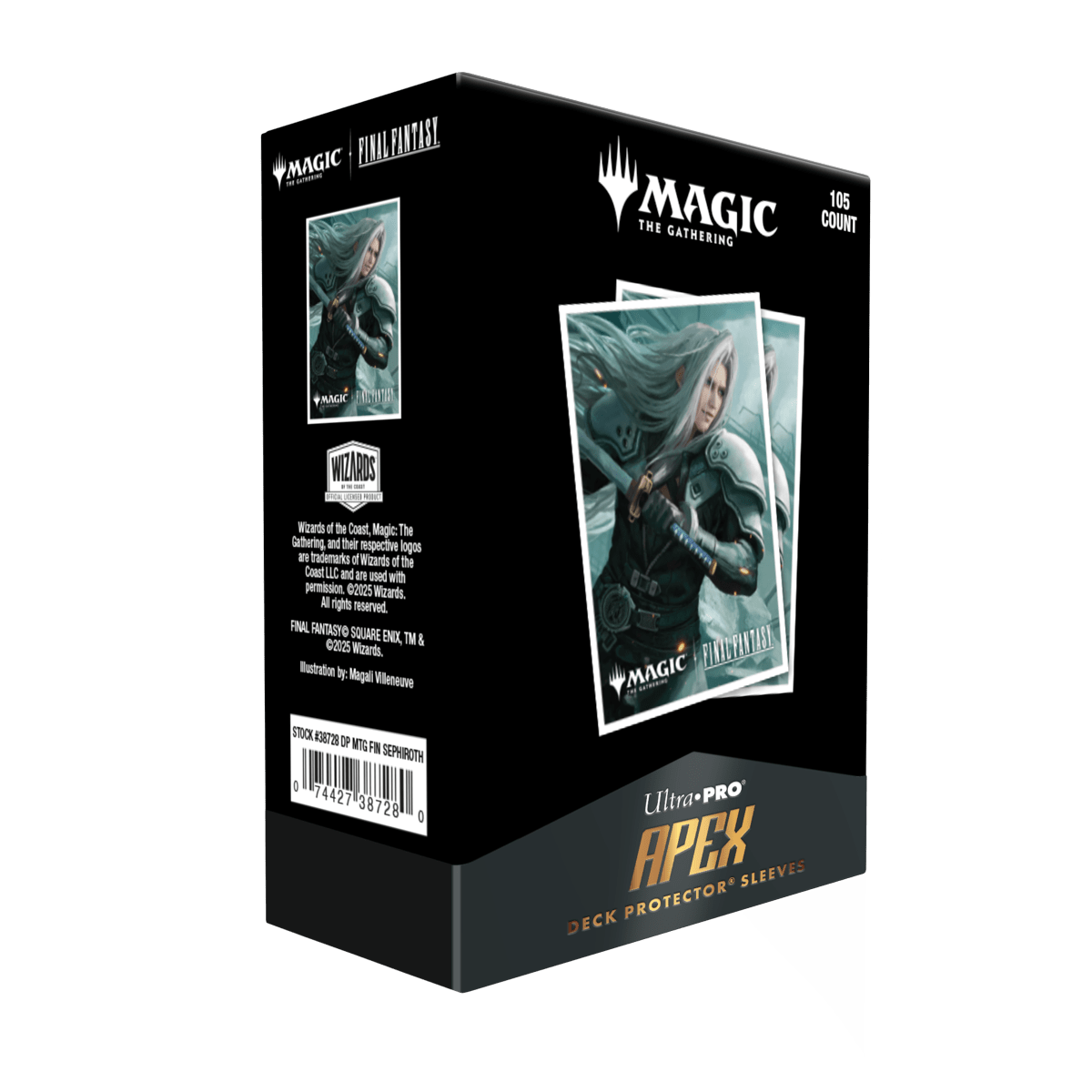 Magic: The Gathering®—FINAL FANTASY™ Sephiroth, Planet’s Heir 105ct APEX Deck Protector™ Sleeves Box Angle