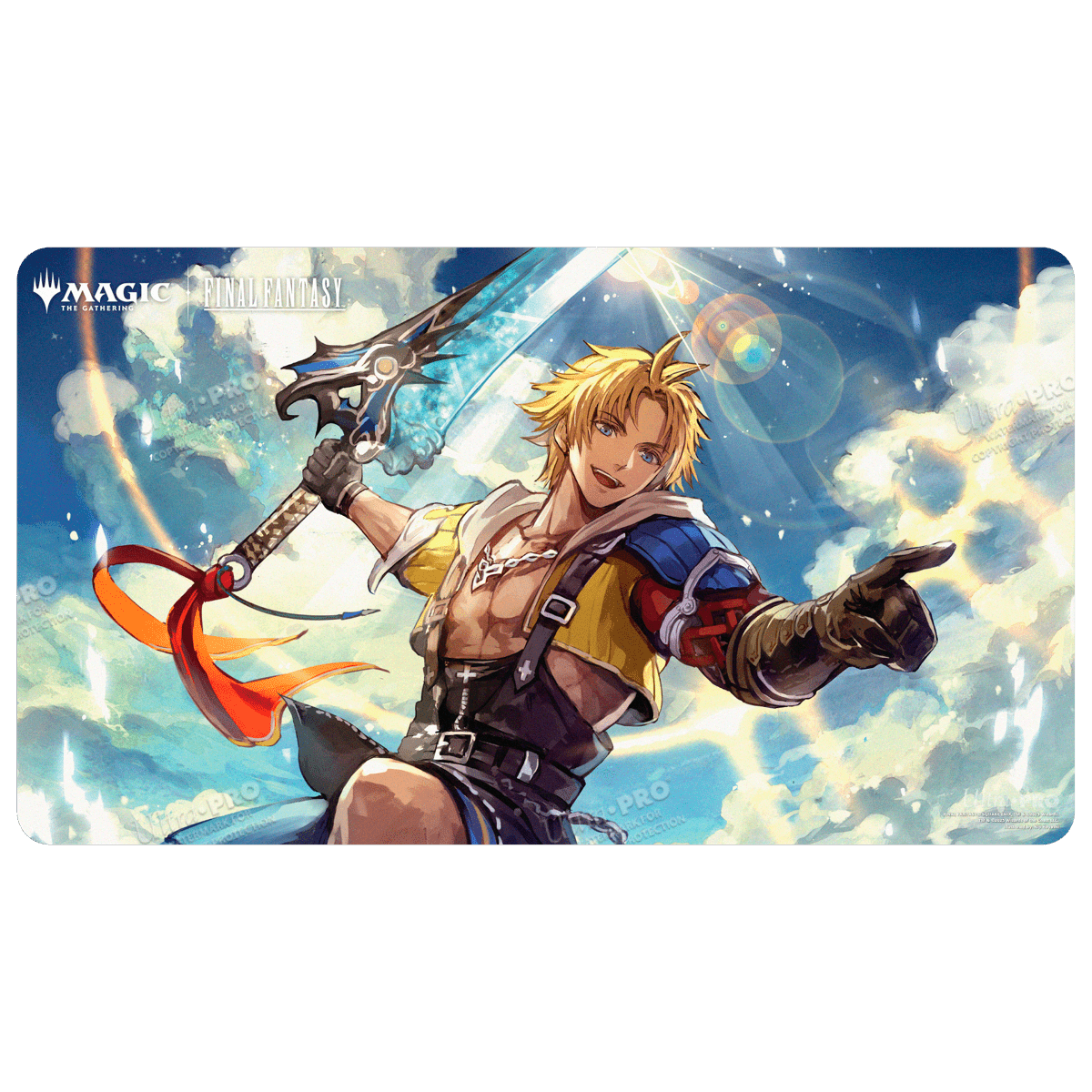 Magic: The Gathering®—FINAL FANTASY™ Tidus, Yuna's Guardian (Commander) Playmat Front