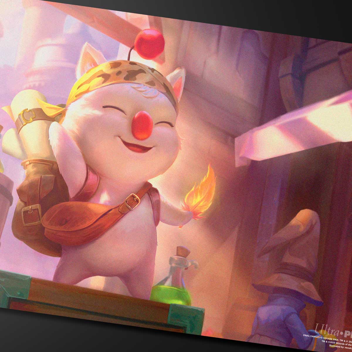 Magic: The Gathering®—FINAL FANTASY™ Stiltzkin, Moogle Merchant Playmat Art