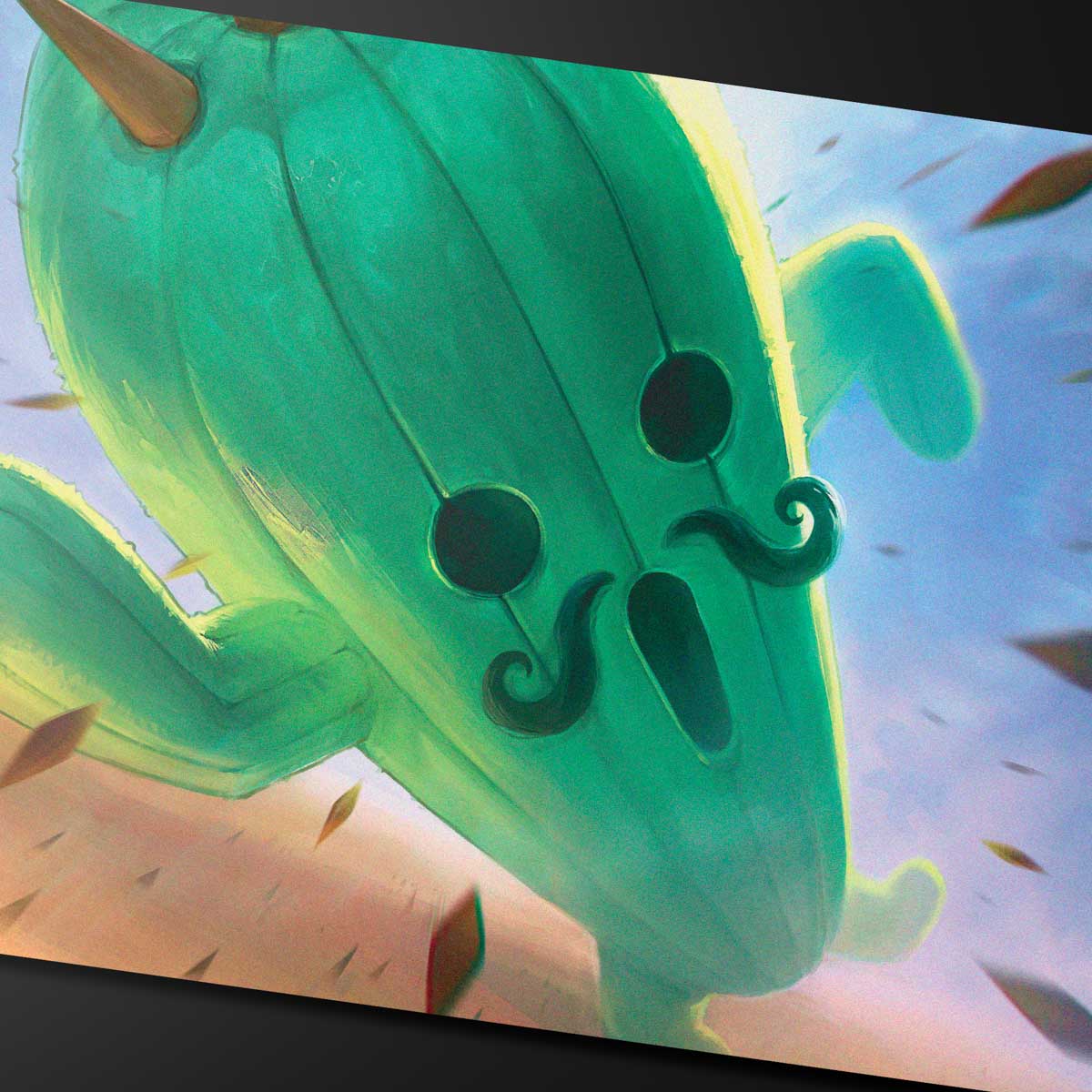 Magic: The Gathering®—FINAL FANTASY™ Jumbo Cactuar Playmat Art | Ultra PRO International