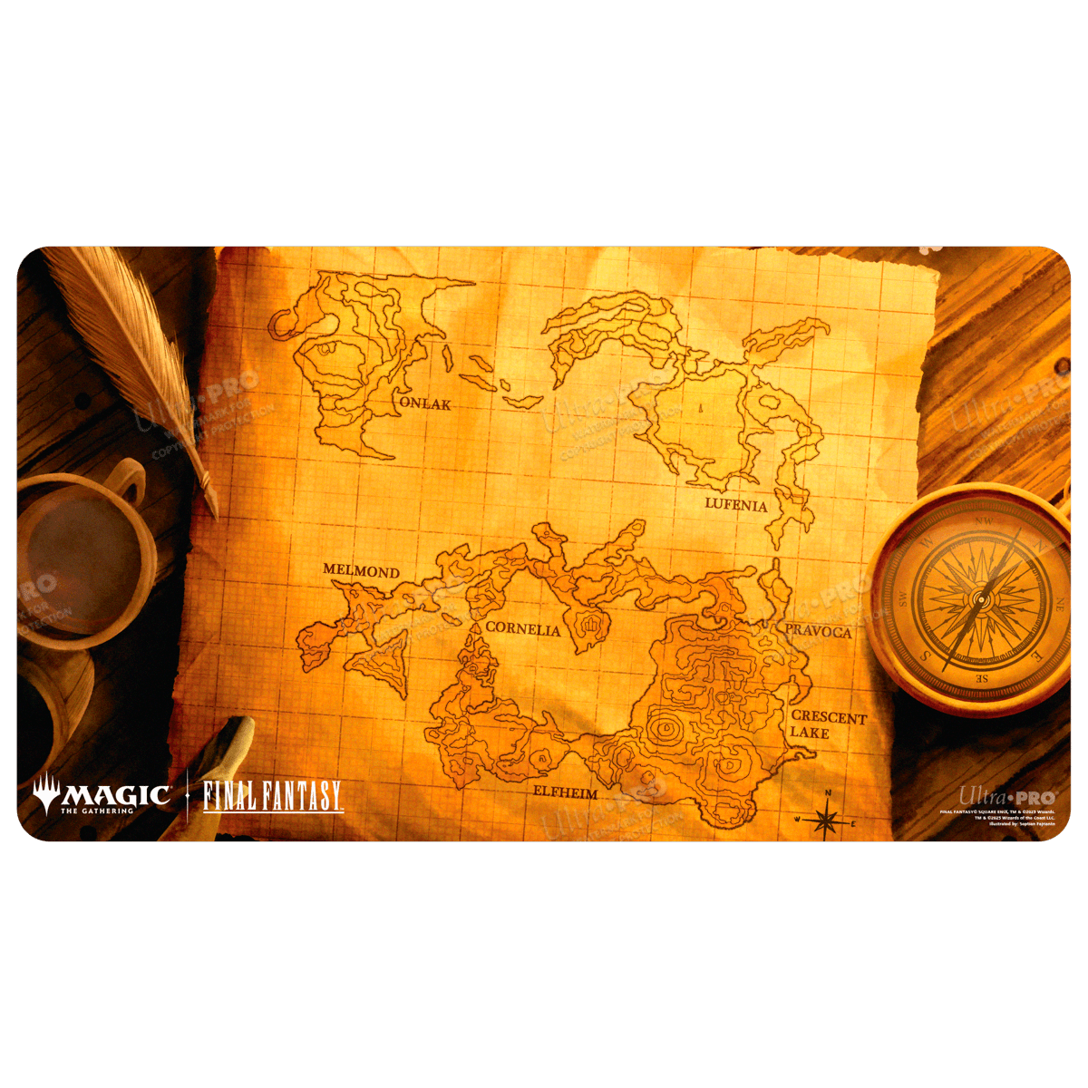 mtg final fantasy mats Ultra Pro Final Fantasy Holofoil Playmat (Poison the Waters)