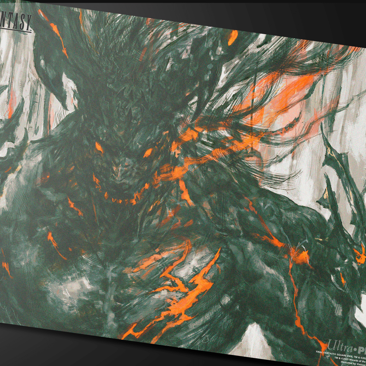 Magic: The Gathering®—FINAL FANTASY™ Clive, Ifrit’s Dominant / Ifrit, Warden of Inferno Double-Sided Playmat Detail 1