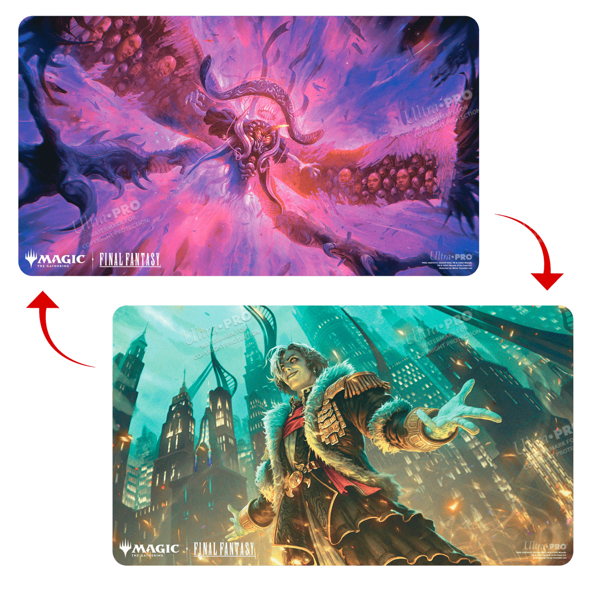 Ultra Pro Final Fantasy Double Sided Emet-Selch, Unsundered / Hades, Sorcerer of Eld Playmat Ultra Pro Final Fantasy Double Sided Emet-Selch, Unsundered / Hades, Sorcerer of Eld Playmat