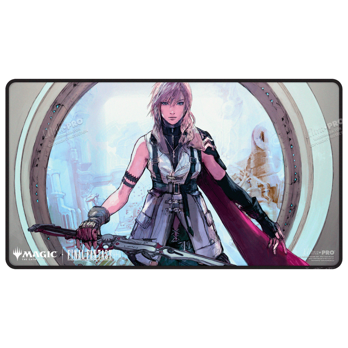 Ultra PRO: Black Stitched Playmat - Final Fantasy (Lightning, Army of One) Ultra PRO: Black Stitched Playmat - Final Fantasy (Lightning, Army of One)