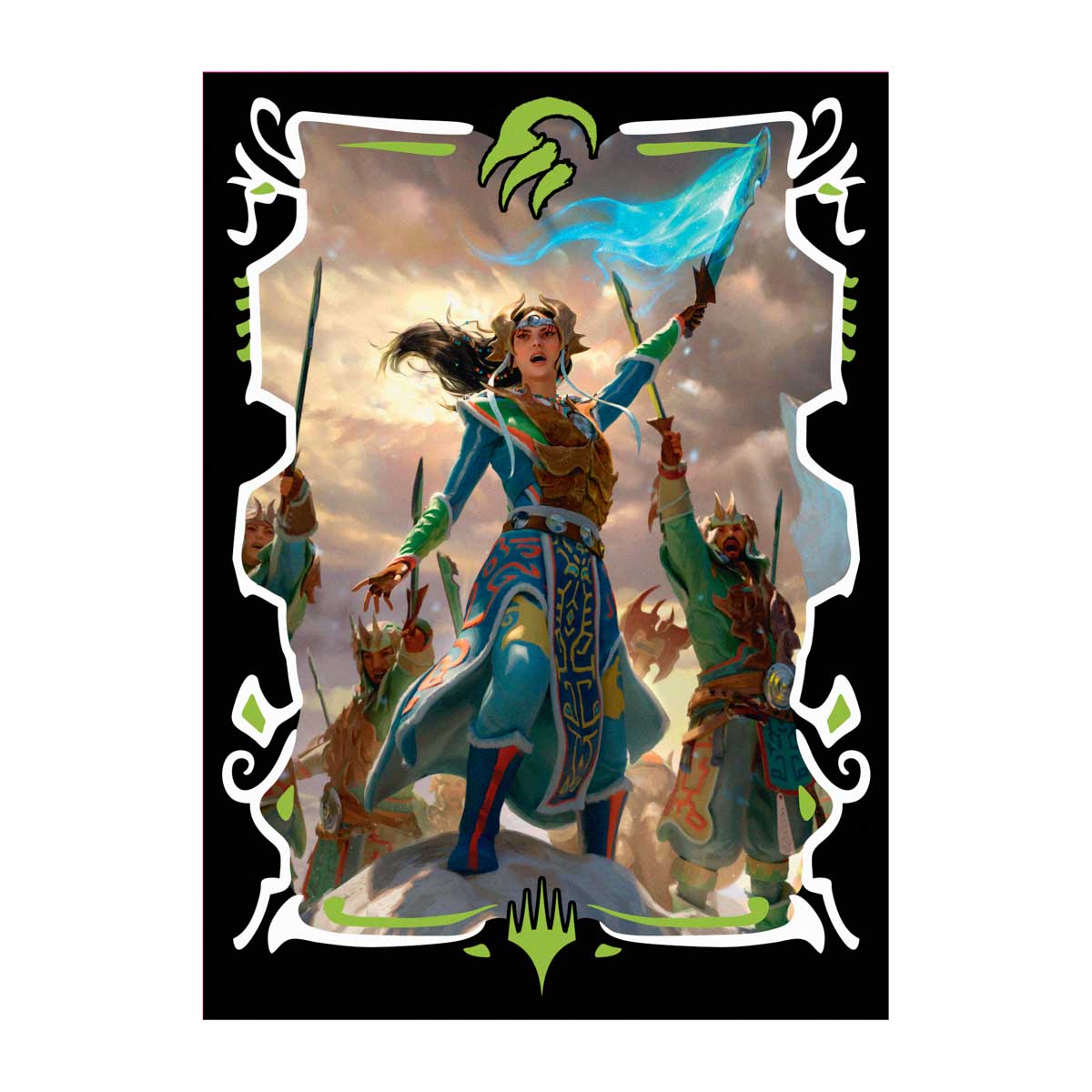 Tarkir Dragonstorm Eshki, Temur's Roar Deck Sleeves (100) Tarkir Dragonstorm Eshki, Temur's Roar Deck Sleeves (100)