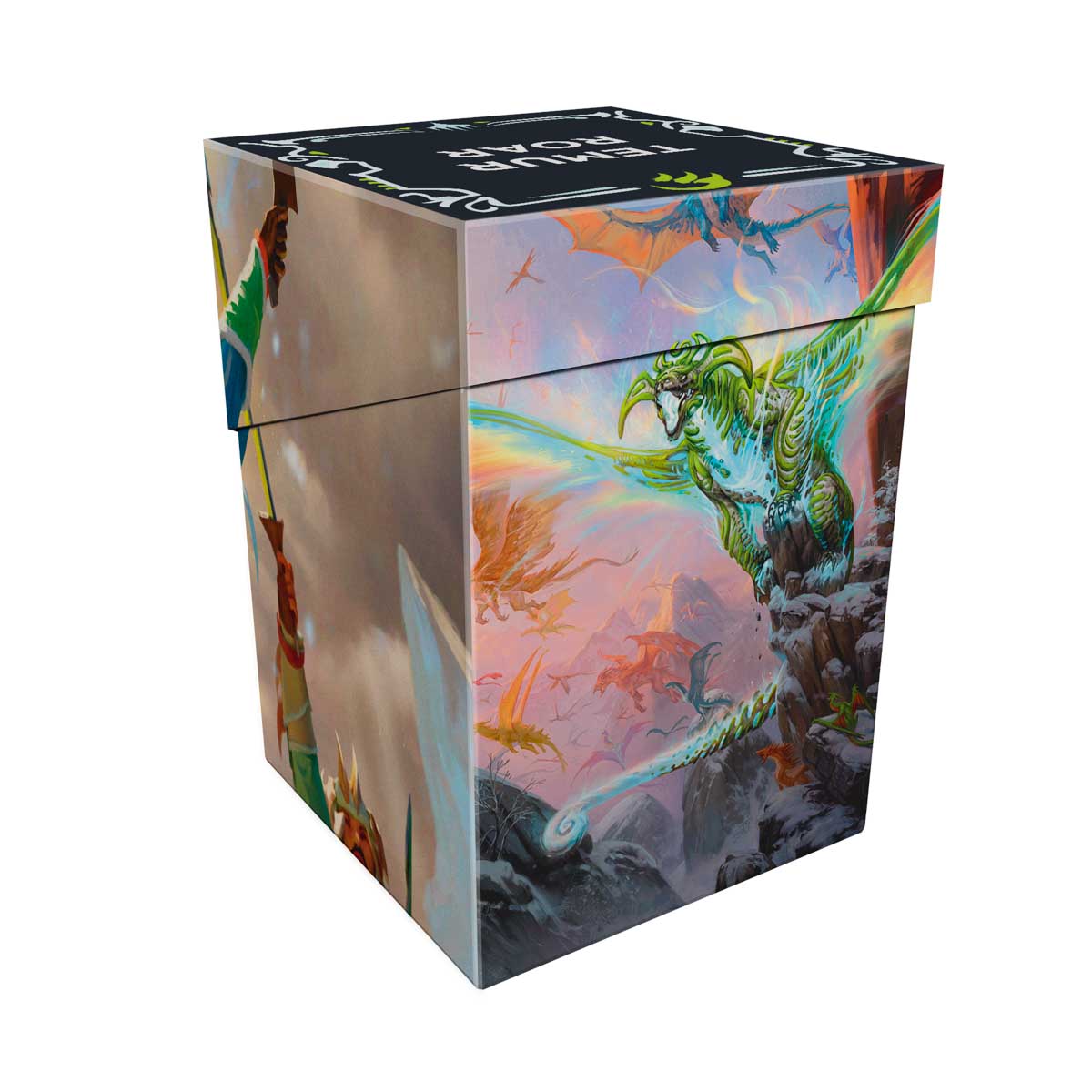 Tarkir Dragonstorm Temur Commander 100+ Deck Box for Magic: The Gathering Back | Ultra PRO International