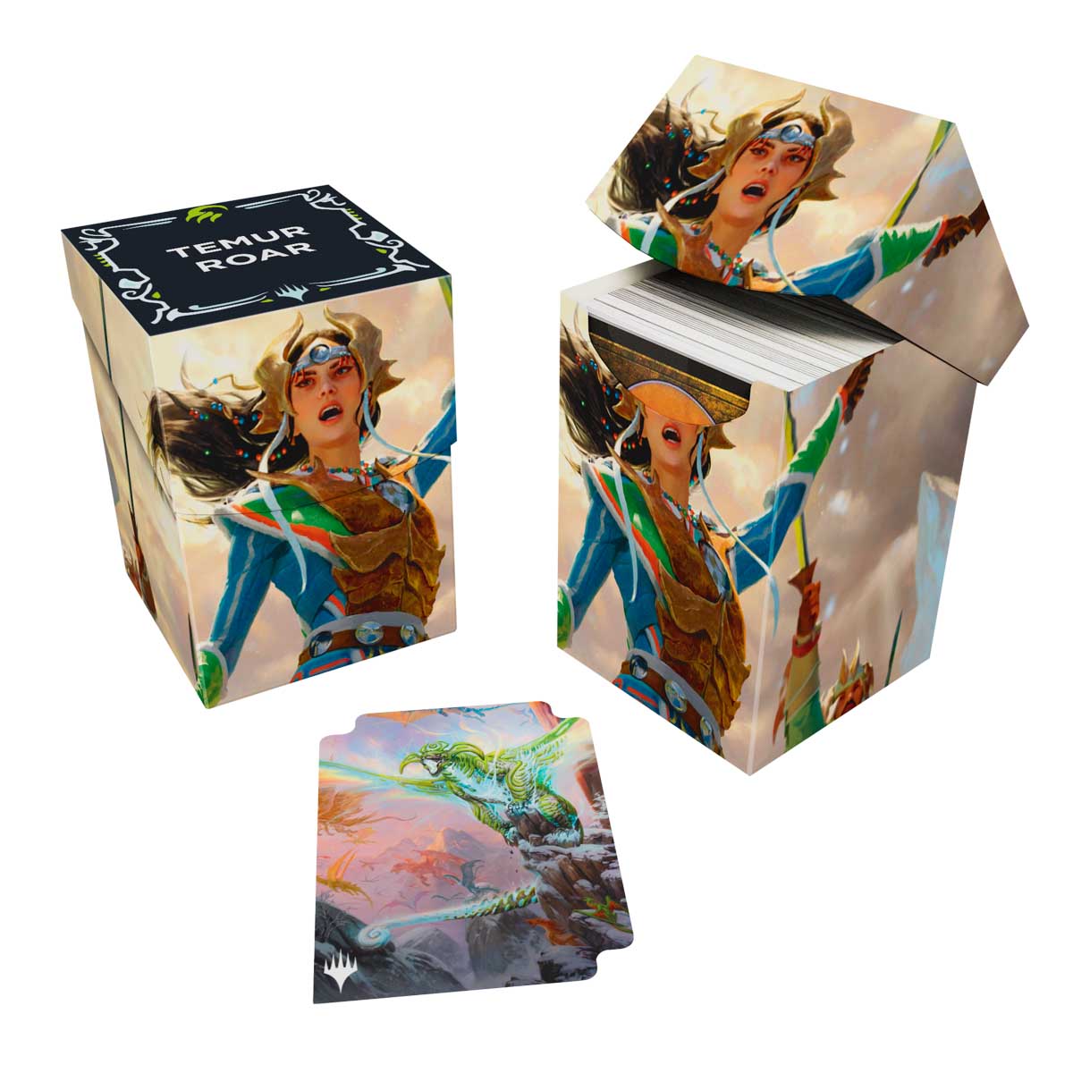 Tarkir Dragonstorm Temur Commander 100+ Deck Box for Magic: The Gathering Group | Ultra PRO International