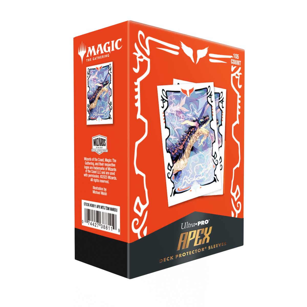 Tarkir Dragonstorm Mardu Commander 105ct APEX Deck Protector™ Sleeves for Magic: The Gathering Angle | Ultra PRO International