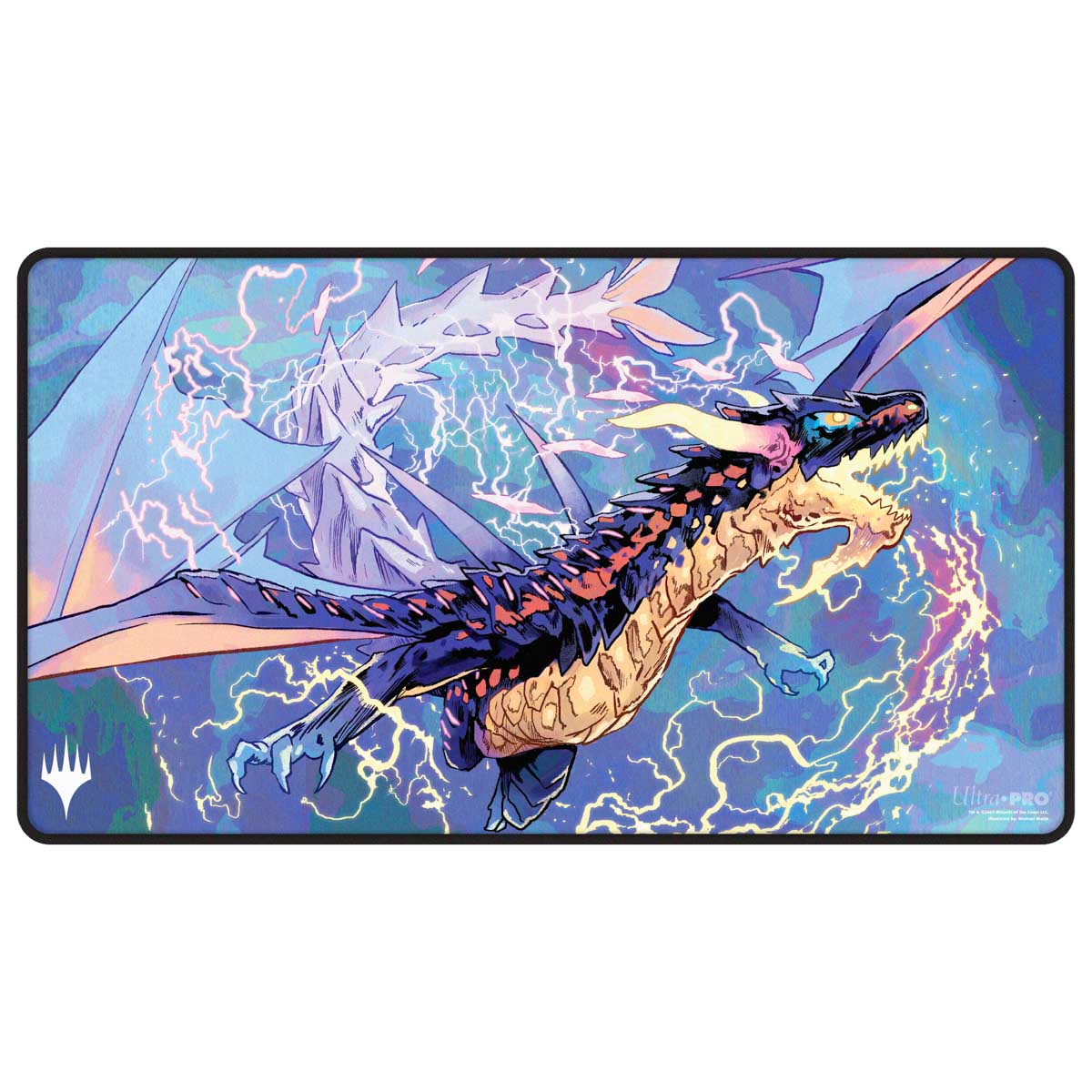 Tarkir Dragonstorm Mardu Black Stitched Standard Gaming Playmat for Magic: The Gathering Front | Ultra PRO International