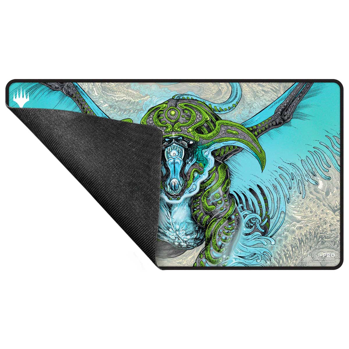 Tarkir Dragonstorm Temur Black Stitched Standard Gaming Playmat for Magic: The Gathering Back | Ultra PRO Entertainment