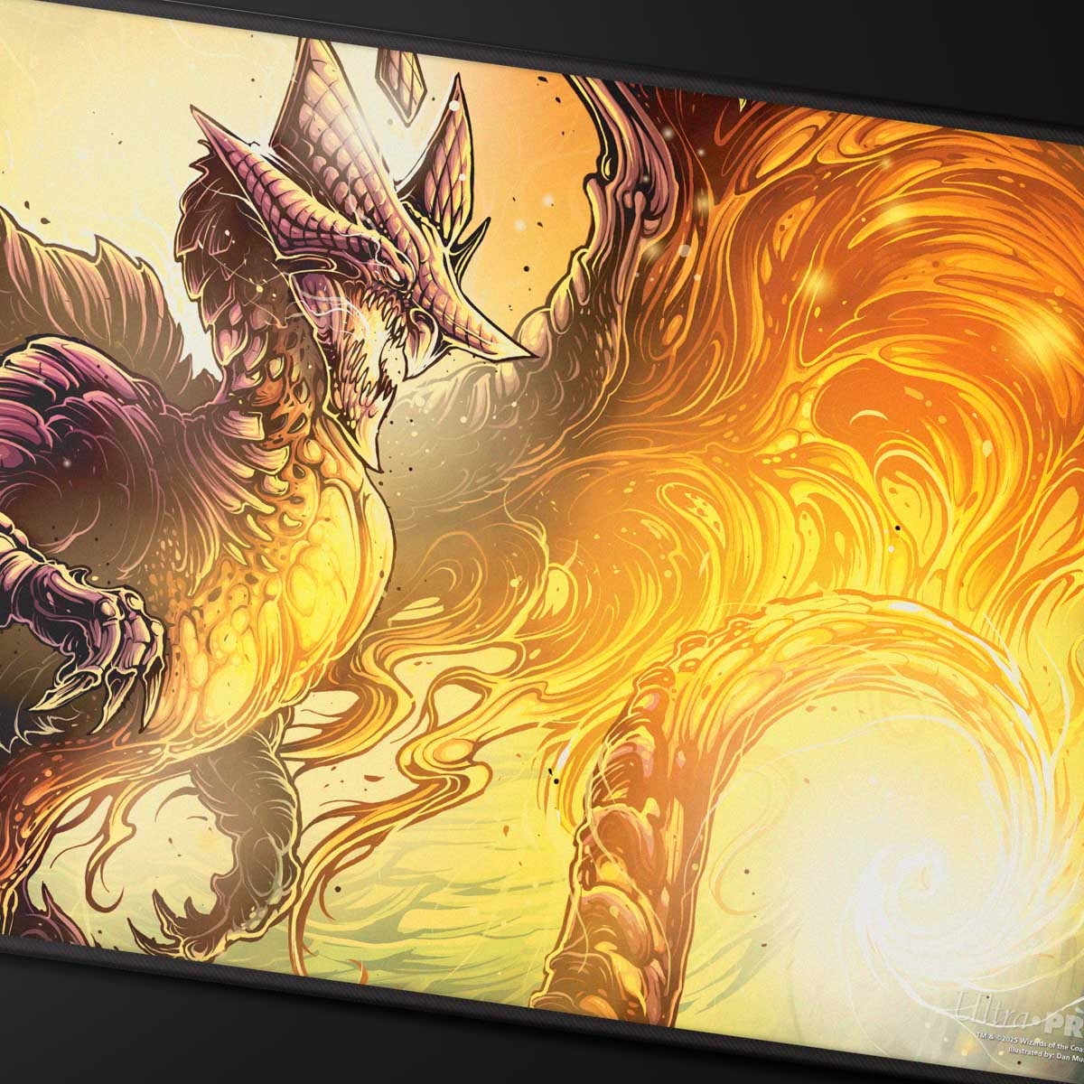 Tarkir Dragonstorm Abzan Black Stitched Standard Gaming Playmat for Magic: The Gathering Art | Ultra PRO Entertainment