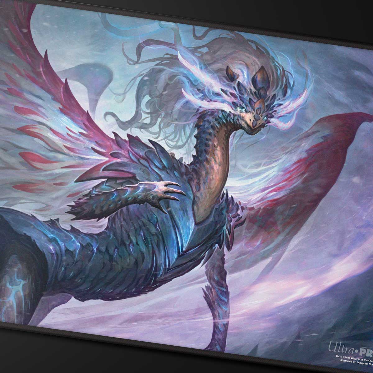 Tarkir Dragonstorm Jeskai Black Stitched Standard Gaming Playmat for Magic: The Gathering Art | Ultra PRO Entertainment