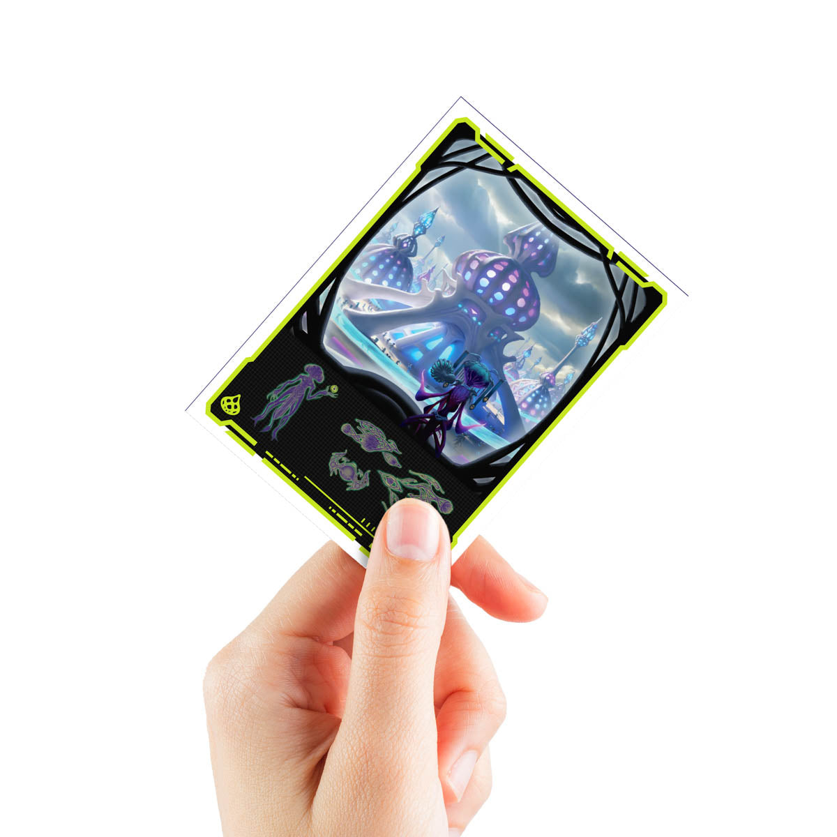 Edge of Eternities Uthros, Titanic Godcore 105ct APEX Deck Protector Sleeves for Magic: The Gathering Hand | Ultra PRO International