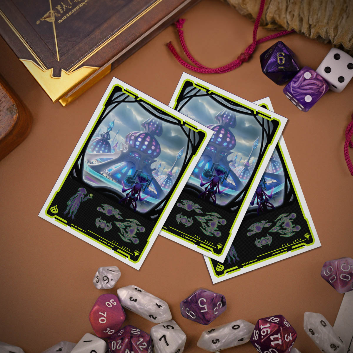 Edge of Eternities Uthros, Titanic Godcore 105ct APEX Deck Protector Sleeves for Magic: The Gathering Lifestyle | Ultra PRO International