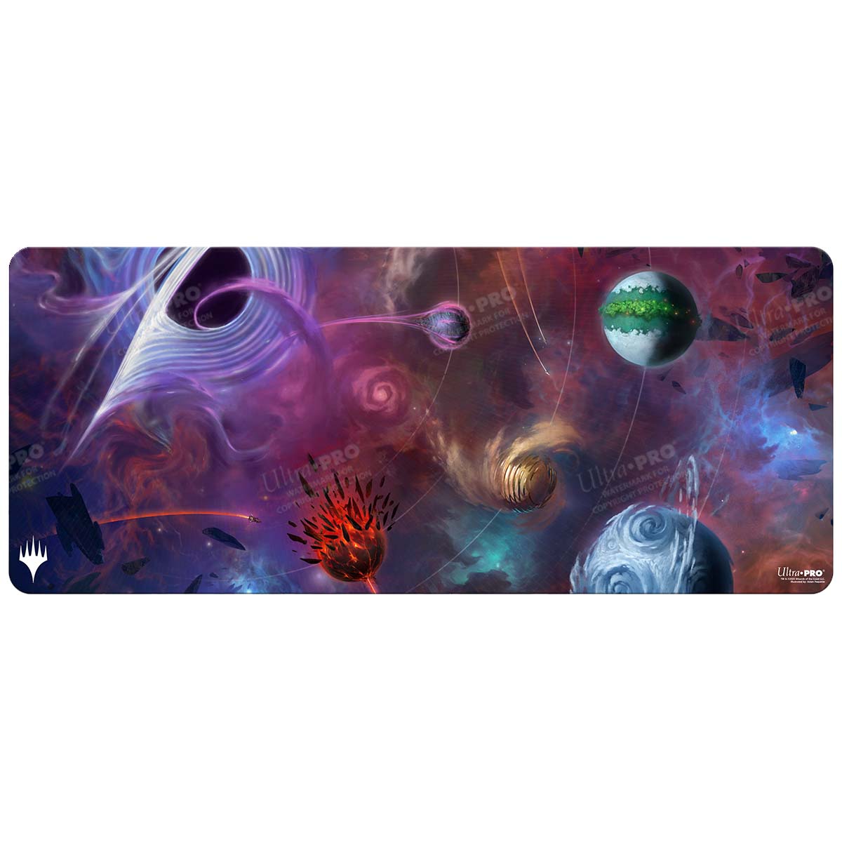 Edge of Eternities Solar System 6ft Table Playmat for Magic: The Gathering Front | Ultra PRO International