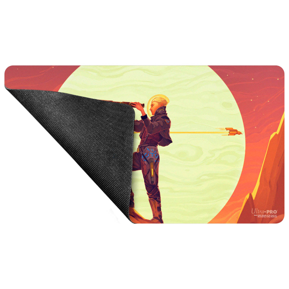 Edge of Eternities Sami, Wildcat Captain Playmat for Magic: The Gathering Back | Ultra PRO International