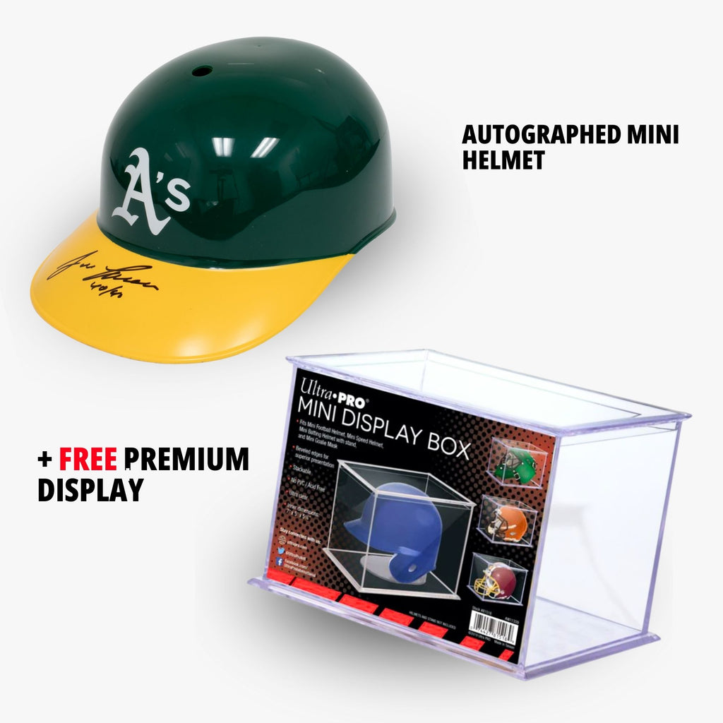 Jose Canesco Autographed Oakland Athletics Mini Batting Helmet