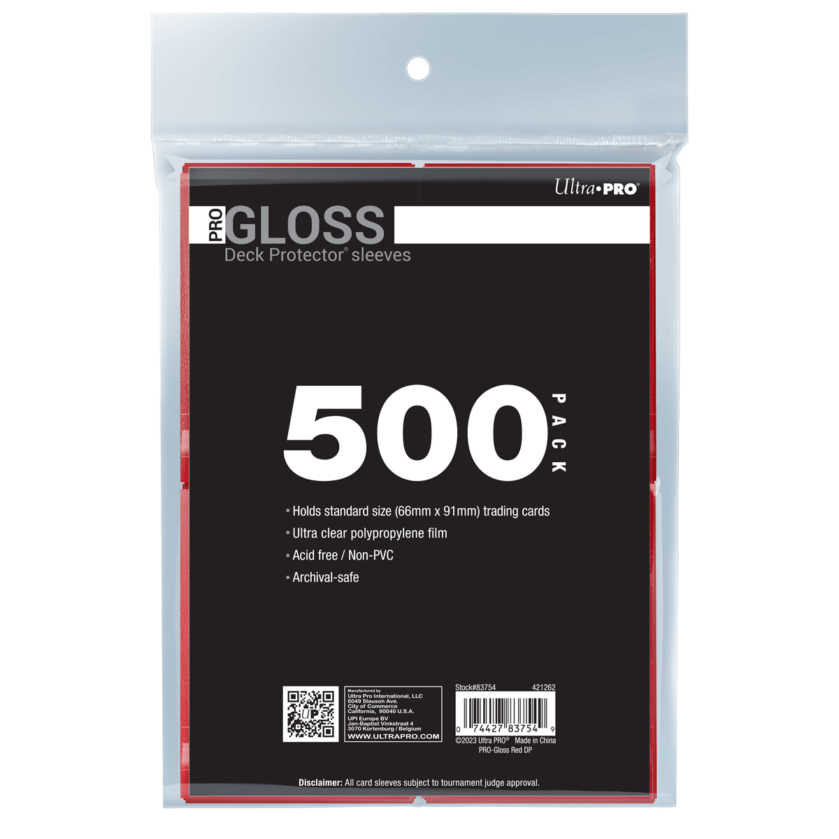 Ultra PRO 50 Clear Gloss Standard Size Deck Protector Card Sleeves – 35 Pt Trading Game Sleeves