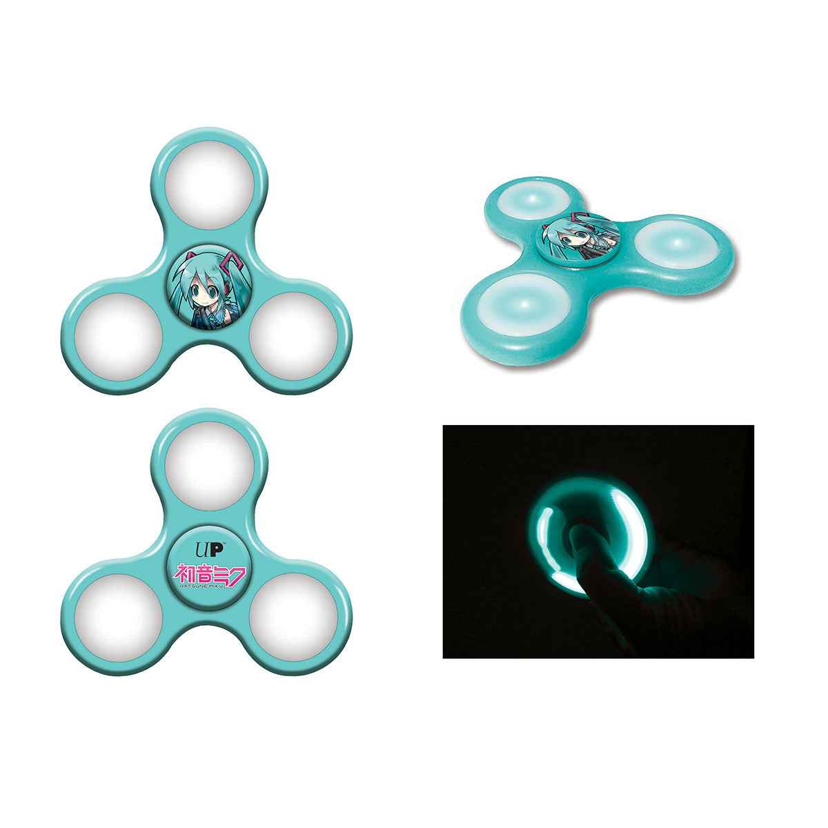 Fidget Spinner with LED lights for Hatsune Miku
