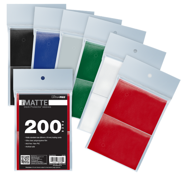 PRO-Matte Standard Deck Protector Sleeves Bundle (200ct)