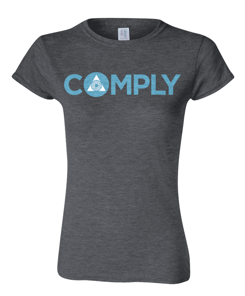 Guild Word Women's Azorius COMPLY T-shirt for Magic: The Gathering