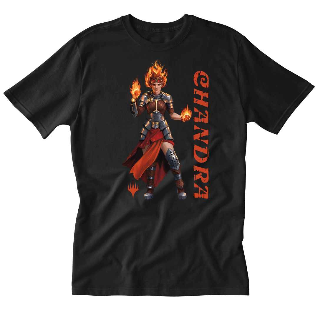 Foundations Chandra Printed Graphic Tee in Black for Magic: The Gathering | Ultra PRO International