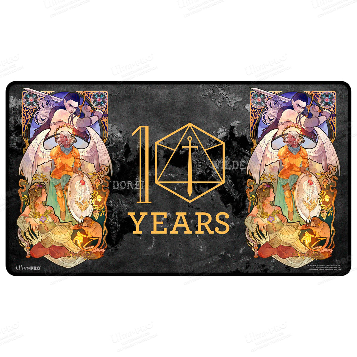 Critical Role 10th Anniversary Stitched Edge Playmat - Ashley Front