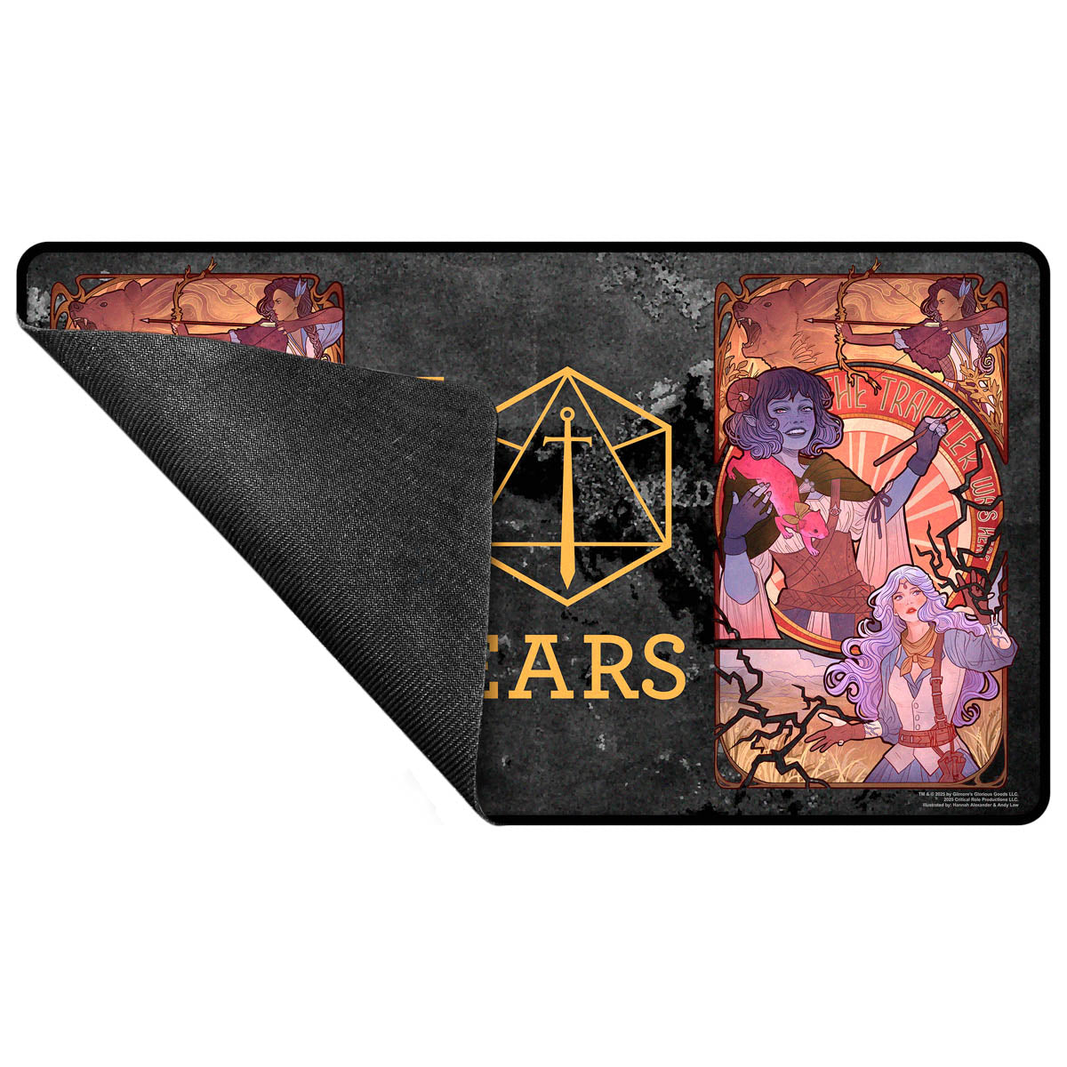 Critical Role 10th Anniversary Stitched Edge Playmat - Laura Back | Ultra PRO International