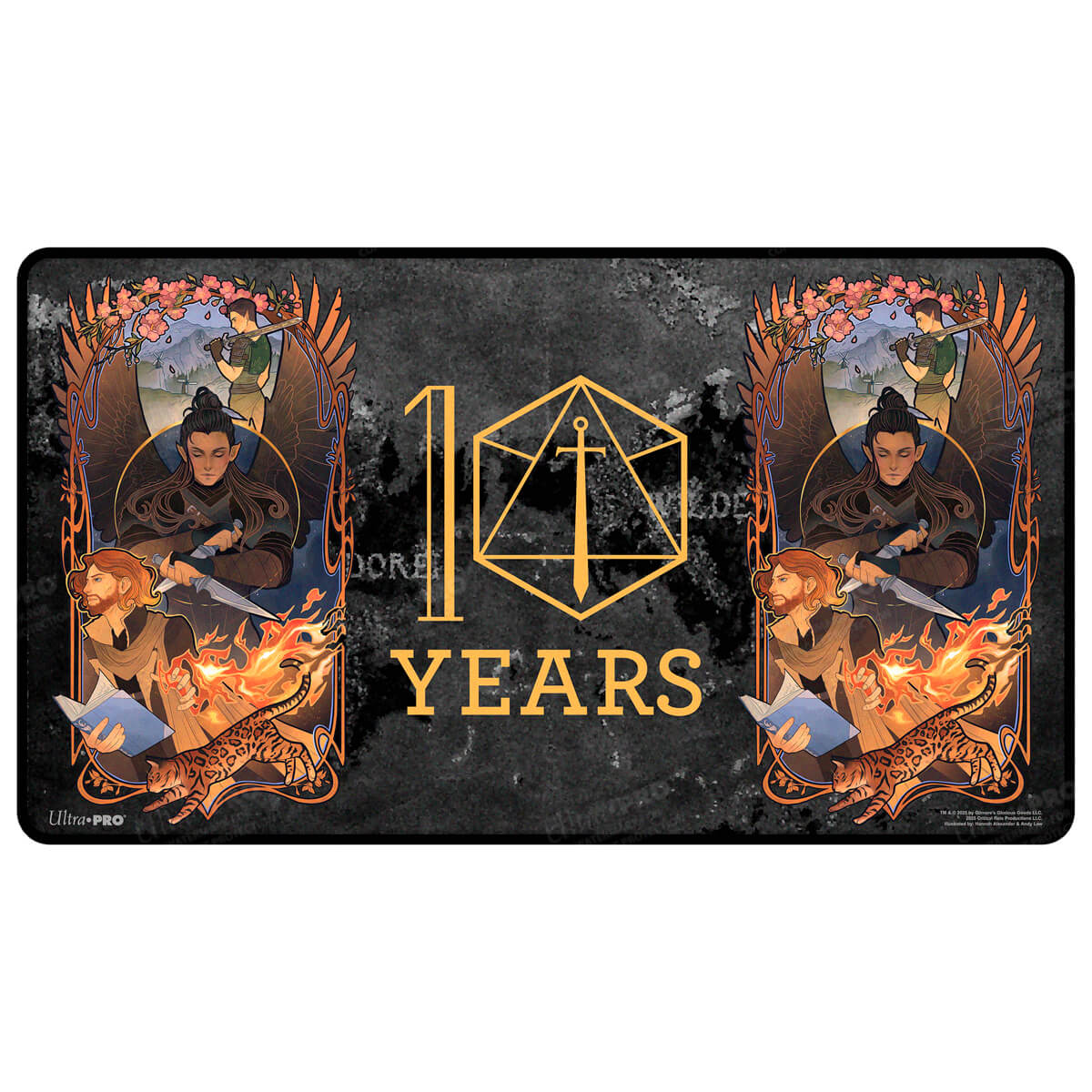 Critical Role 10th Anniversary Stitched Edge Playmat - Liam Front | Ultra PRO International