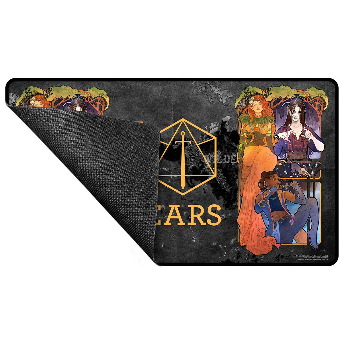 Critical Role 10th Anniversary Stitched Edge Playmat - Marisha Back | Ultra PRO International